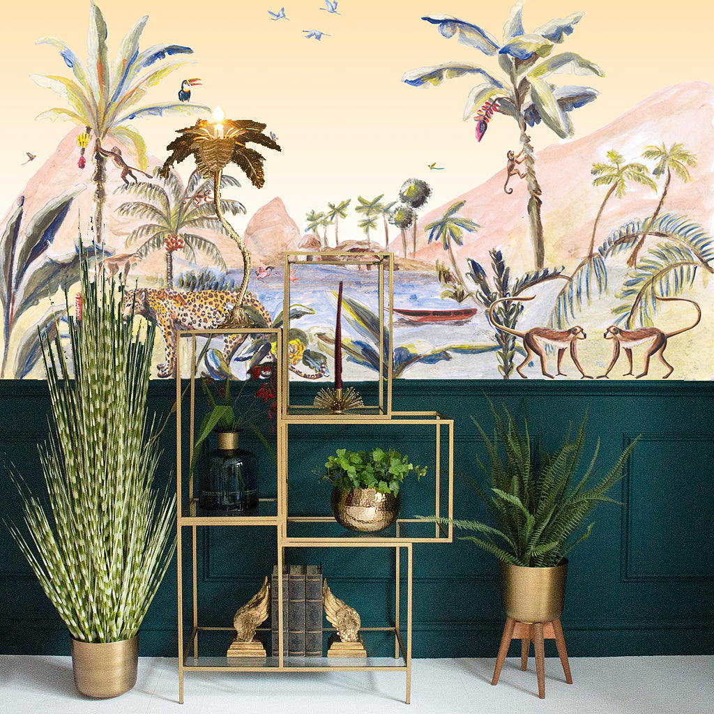 Mural Jungle landschap origineel Jungle Landscape