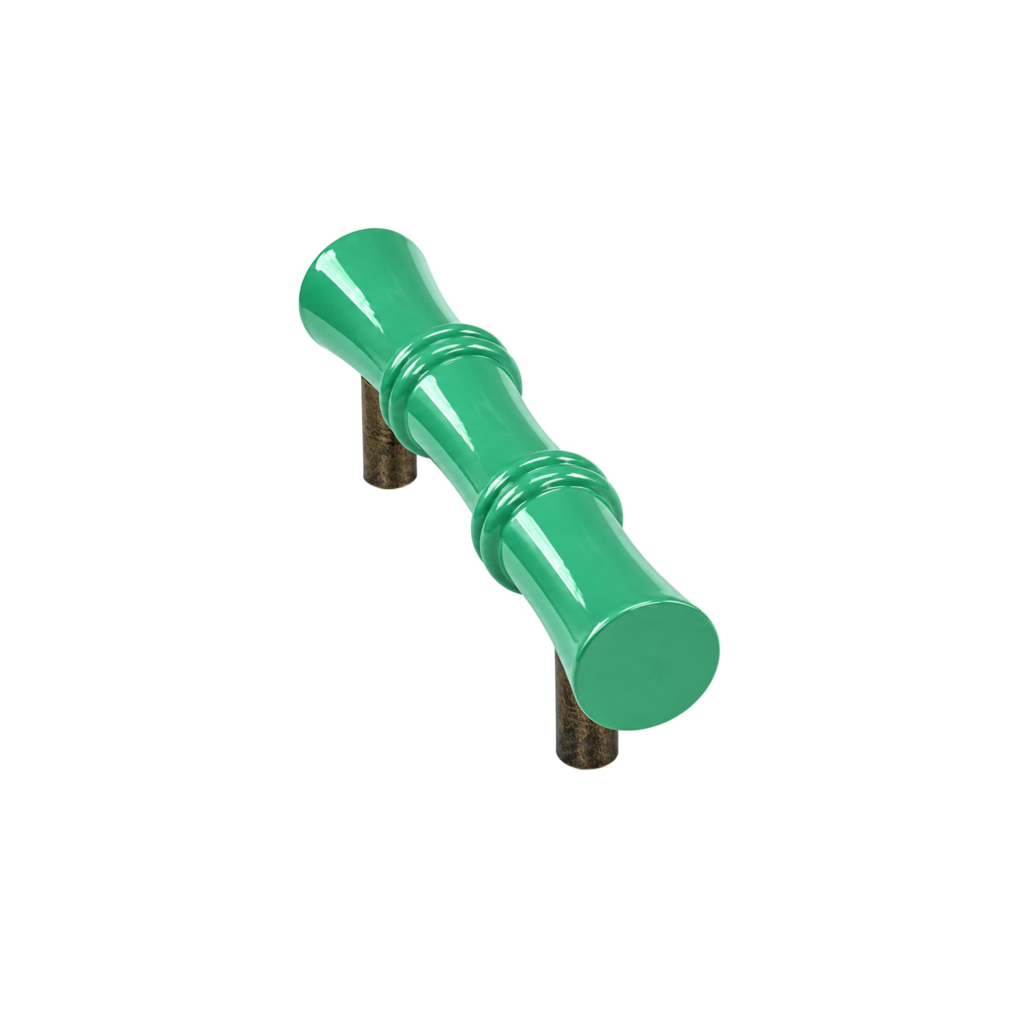 Bamboe houten greep groen medium