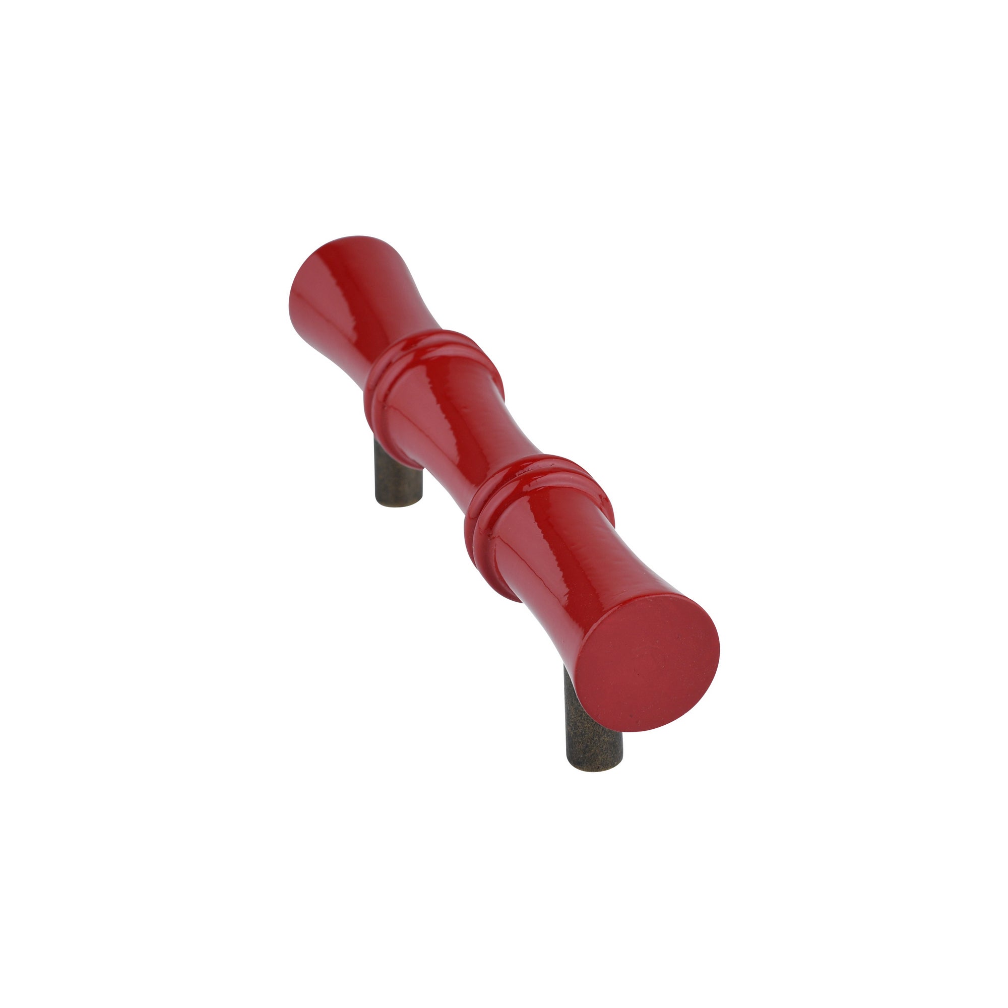 Bamboe houten greep rood medium