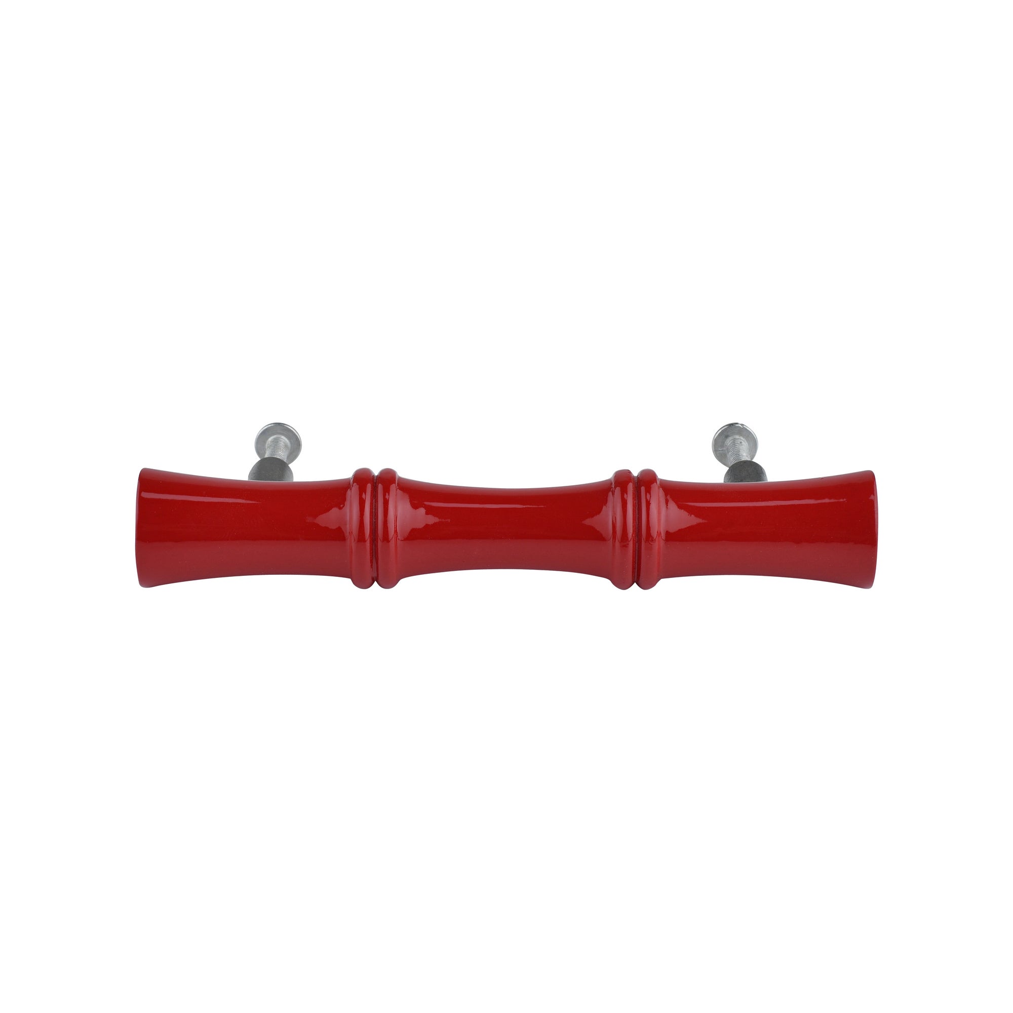Bamboe houten greep rood medium