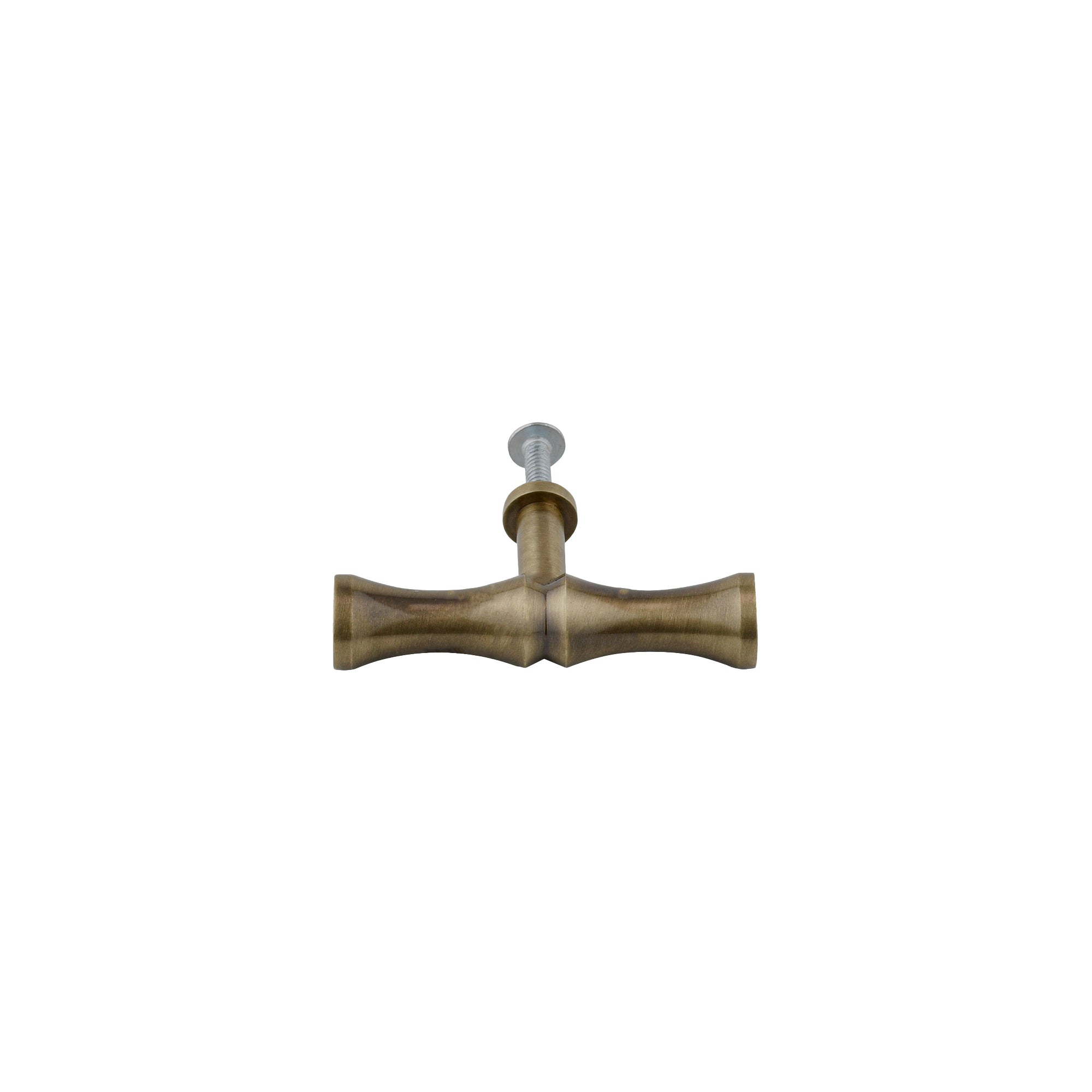 Bamboo brass T-bar handle