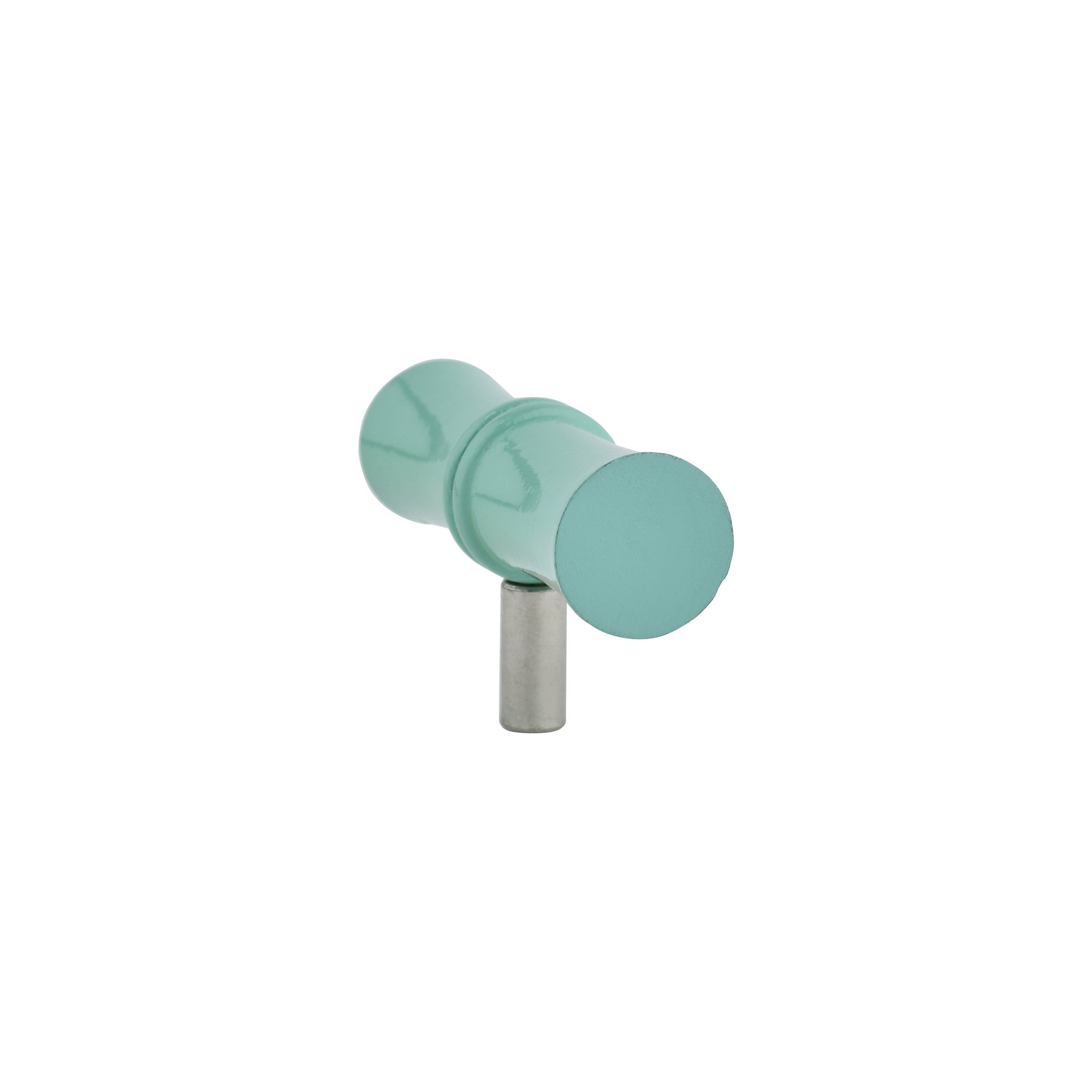 Bamboe houten greep blauw klein
