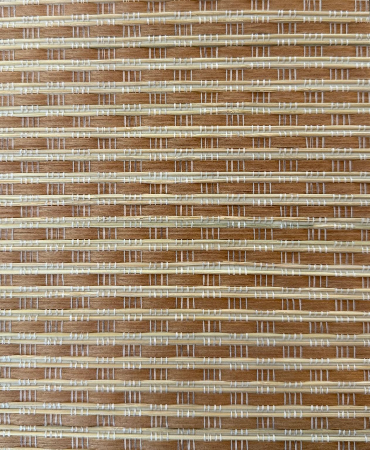 Behang Bamboo Brown Bricks