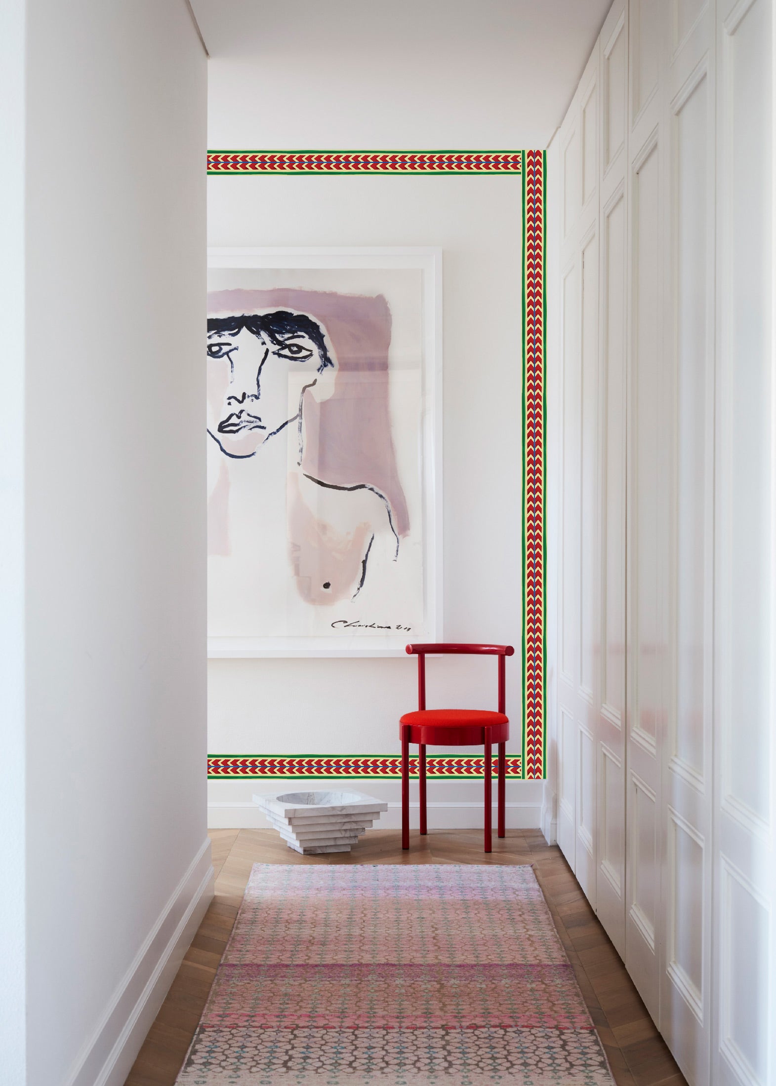 Border Ikat stripes