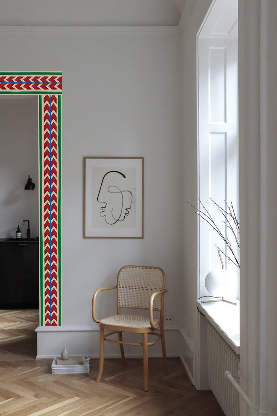 Border Ikat stripes