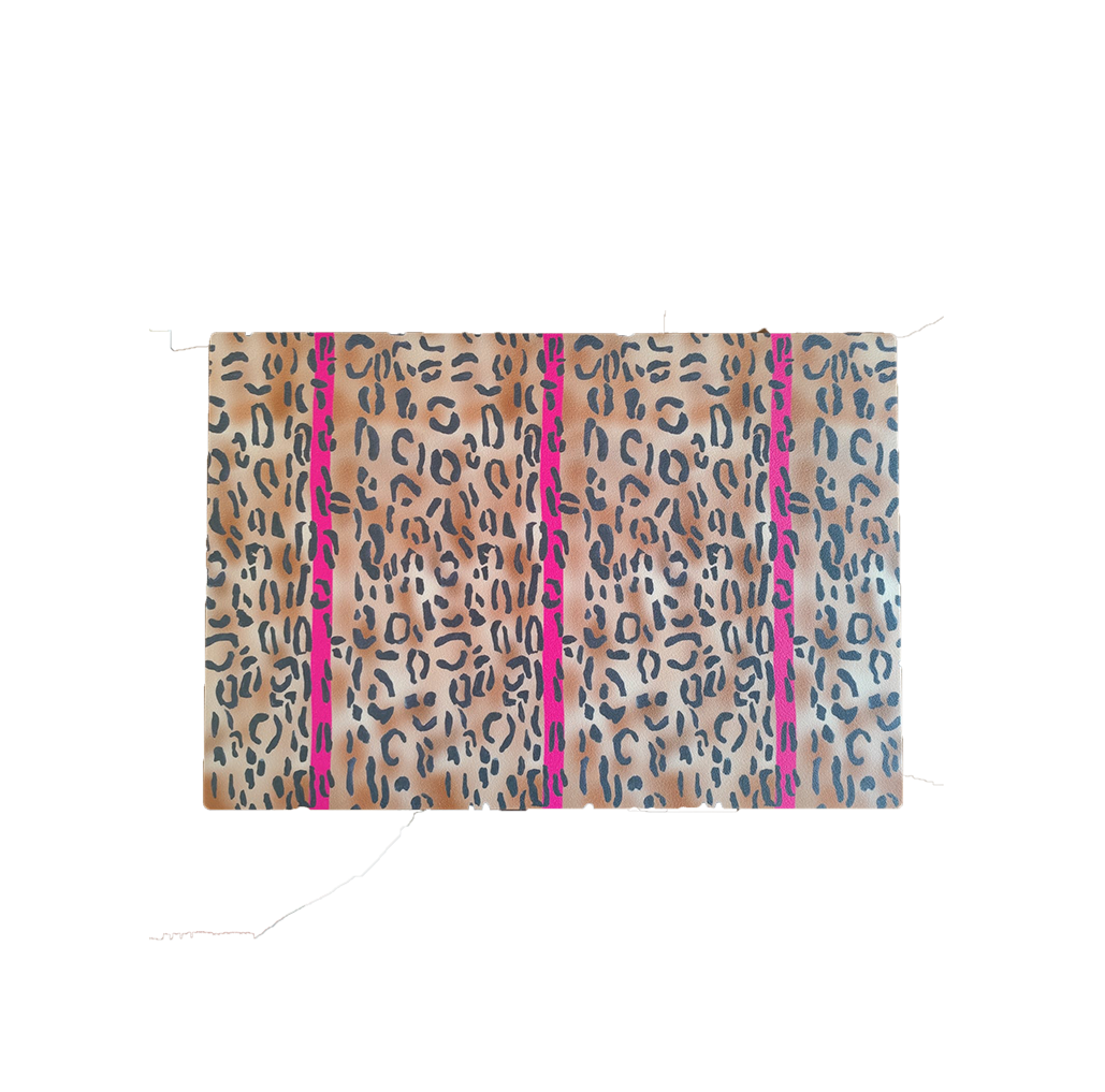 Placemat Leopard print orange brown