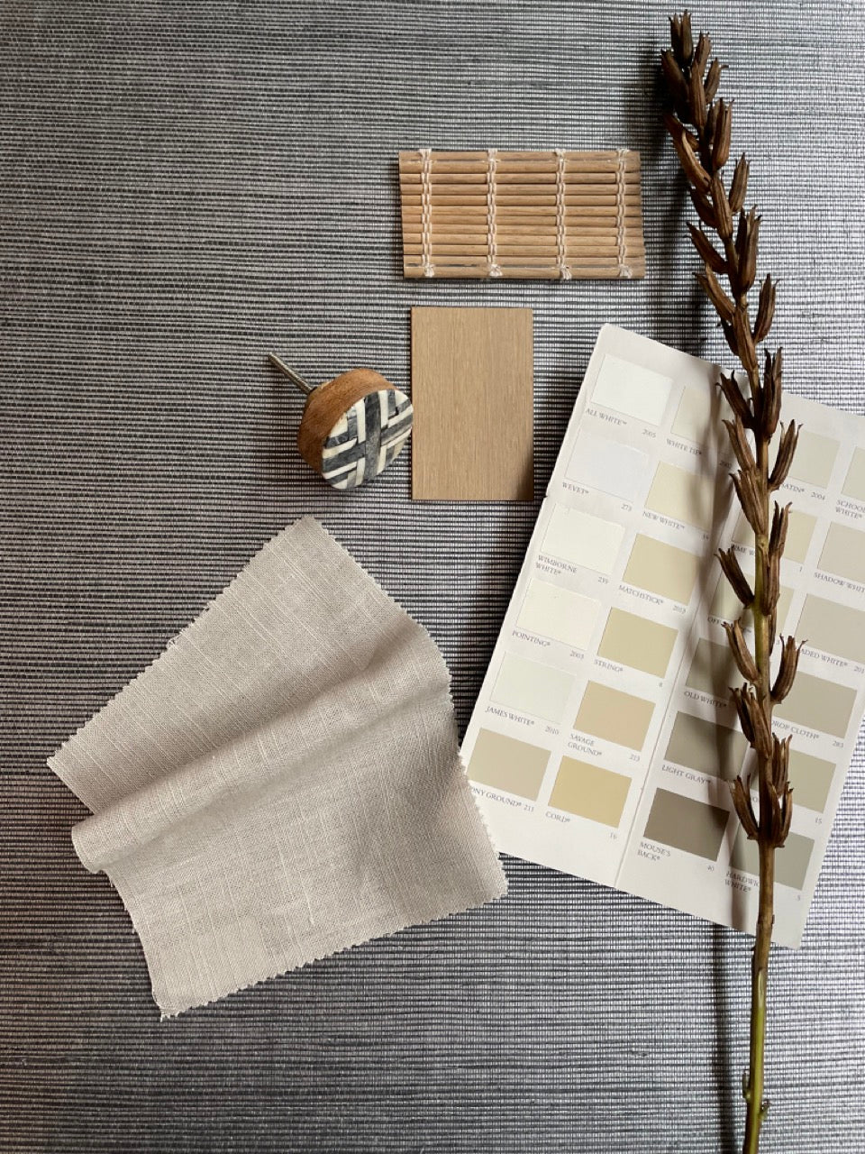 Behang Sisal jeans blauw