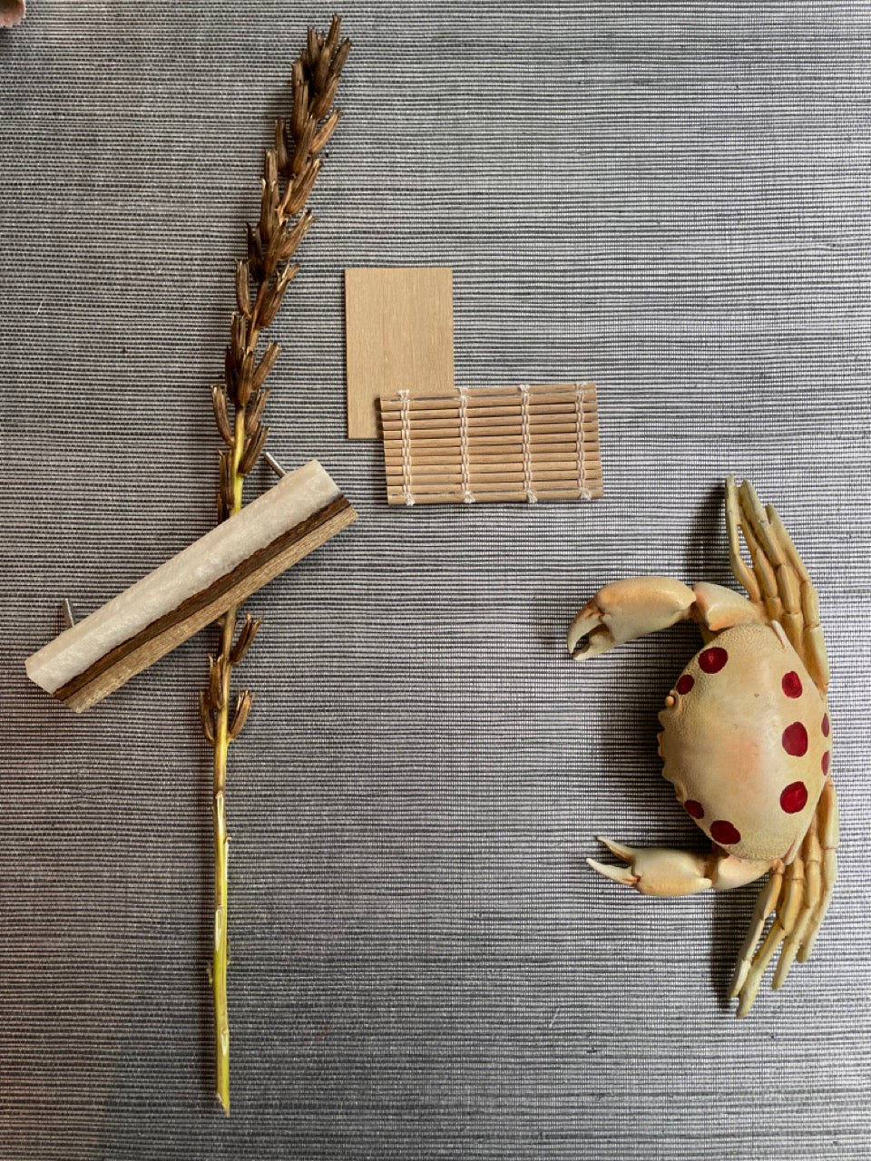Behang Sisal jeans blauw