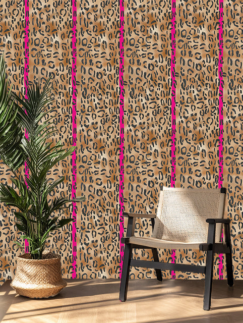 Behang Leopard Print