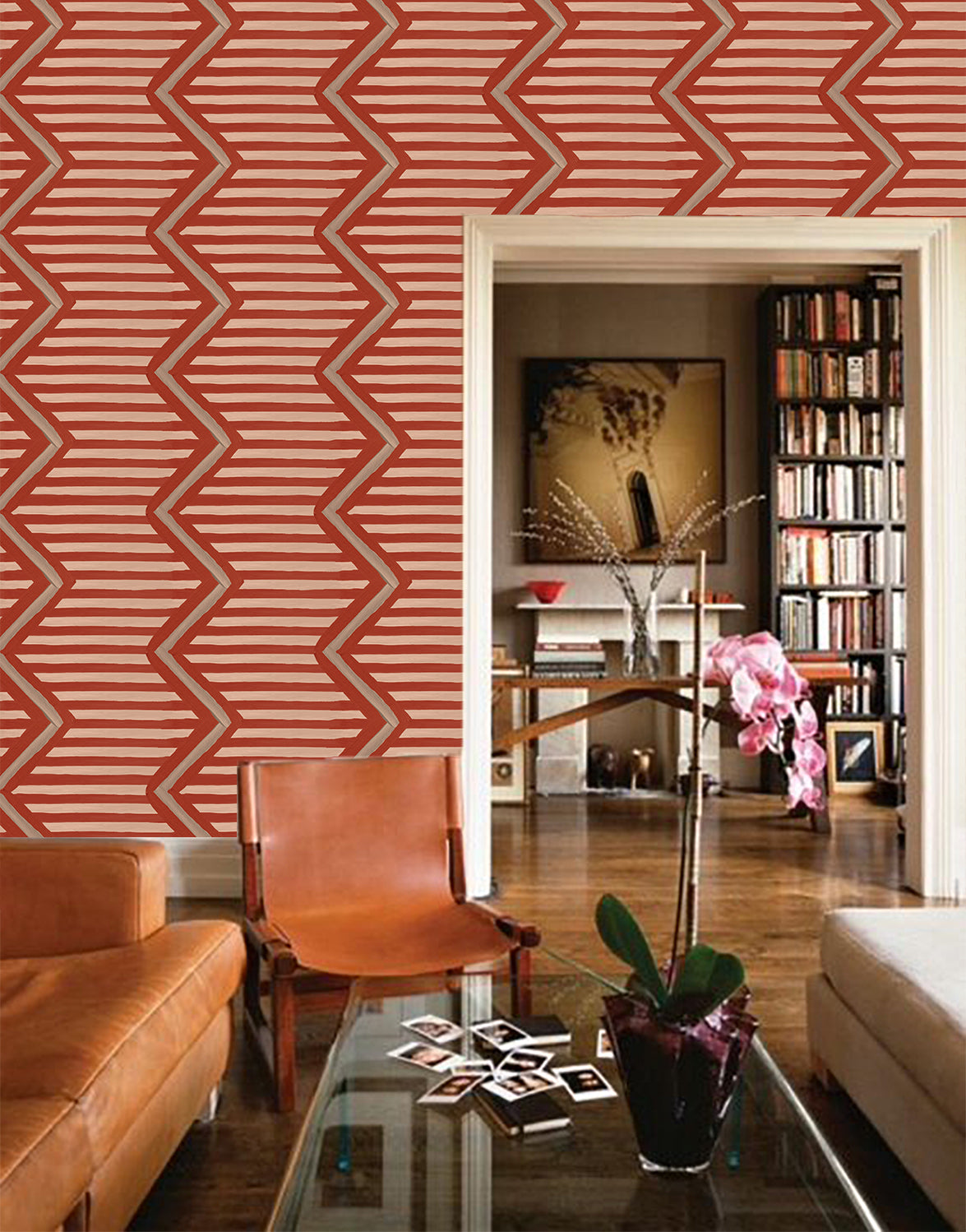 Behang Ikat Oez Zigzag