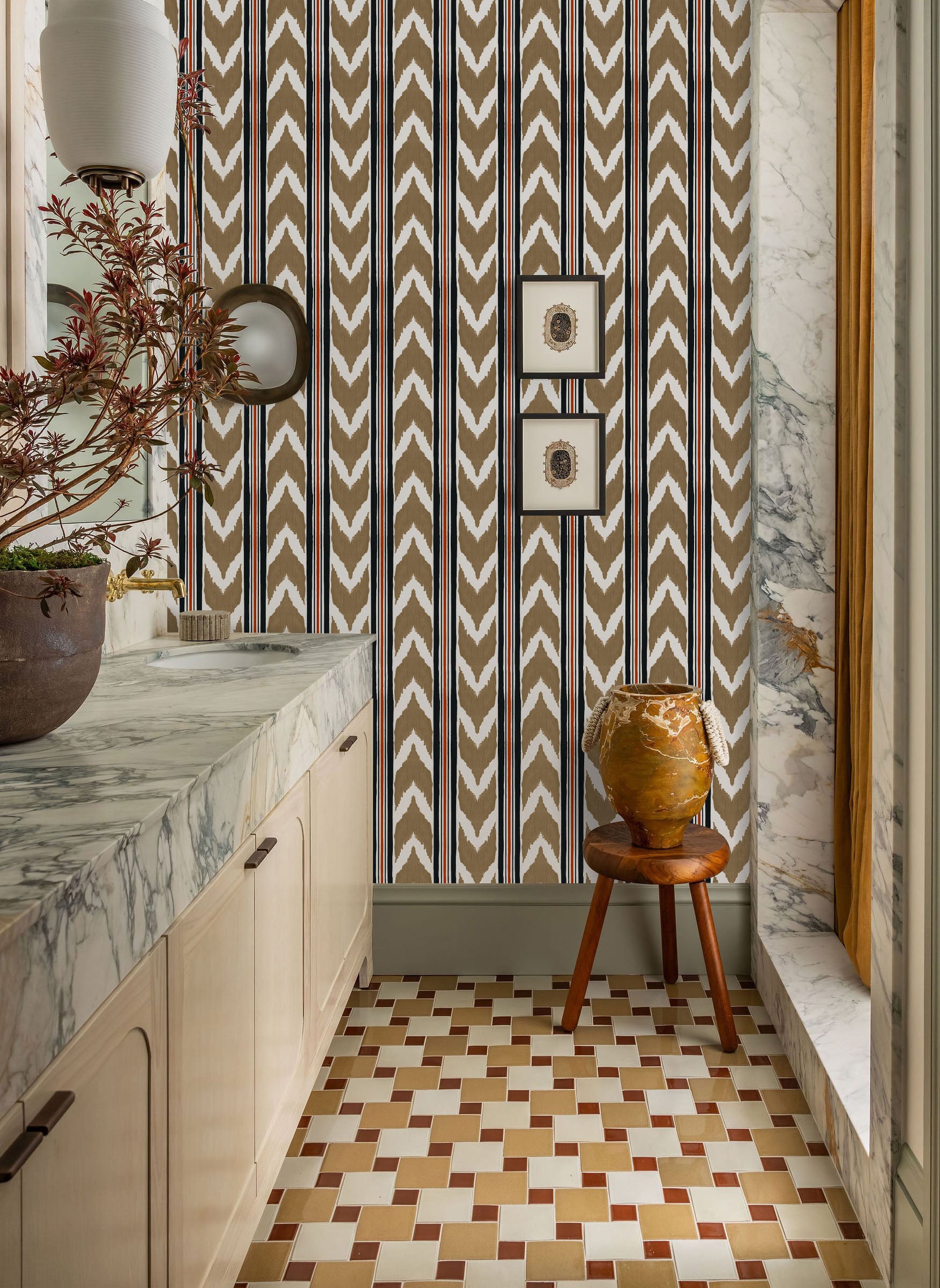 Behang Edgy Ikat