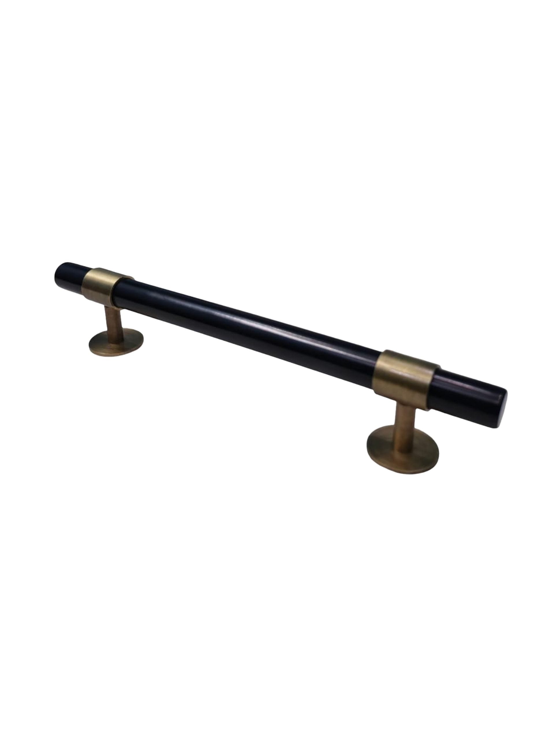 Zwarte greep messing XL