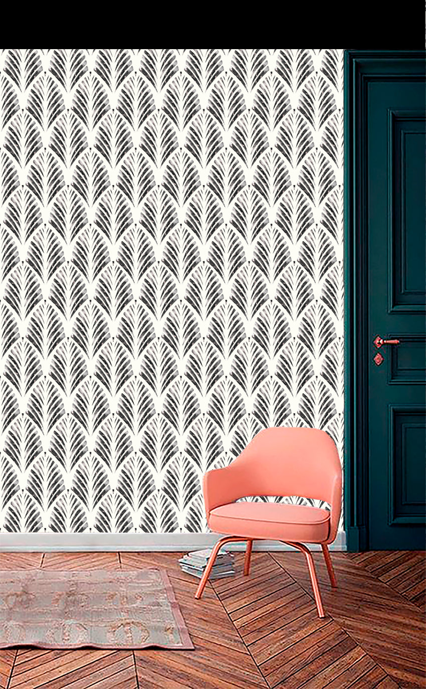 Isabelle Watercolour Leaves Wallpaper