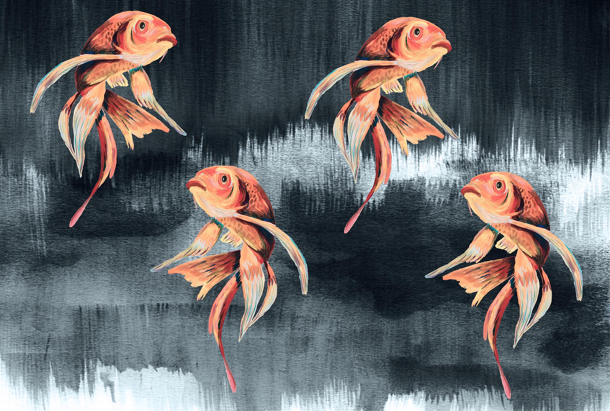 Mural Koi Fish Art