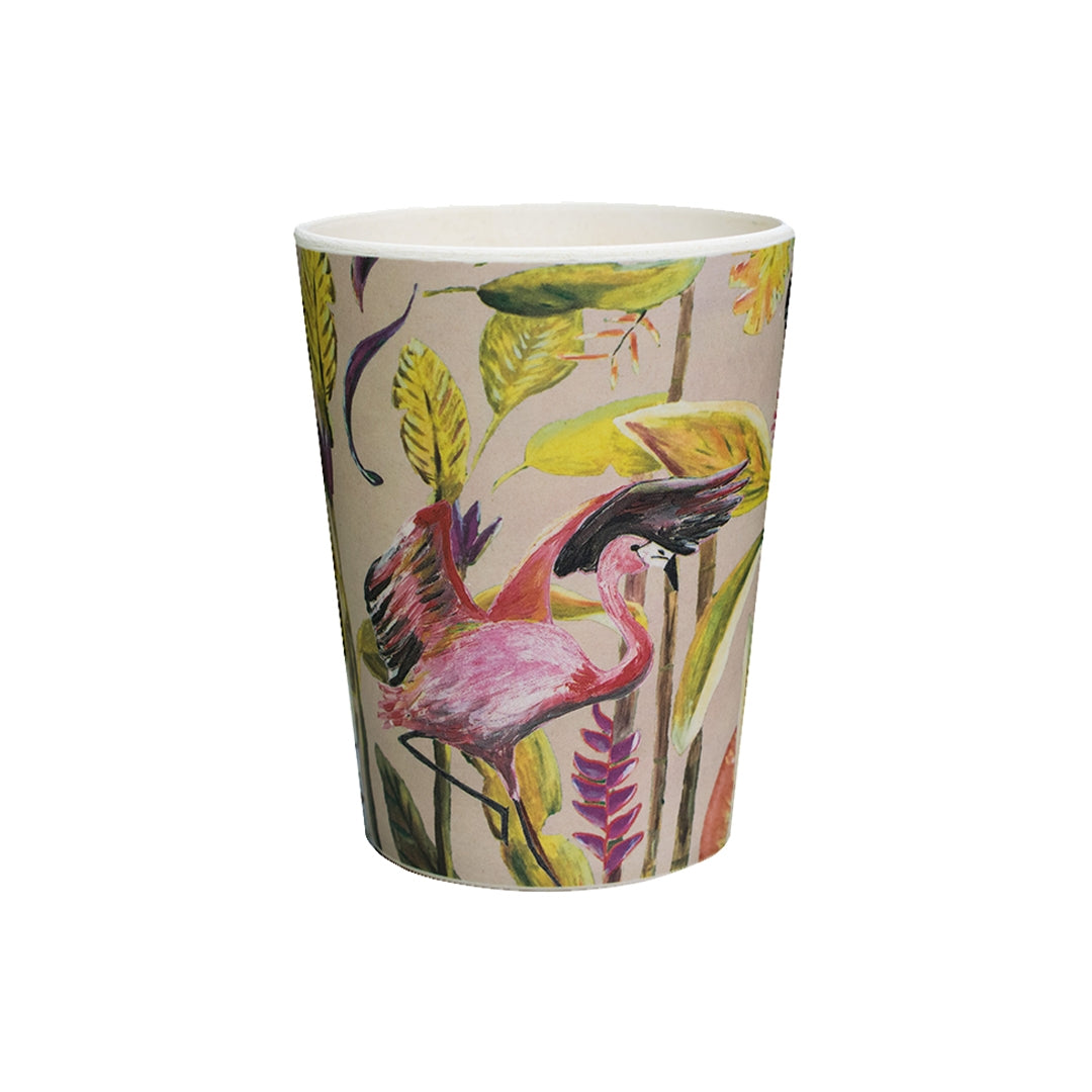 Bamboe beker flamingo Wild Jungle Stories
