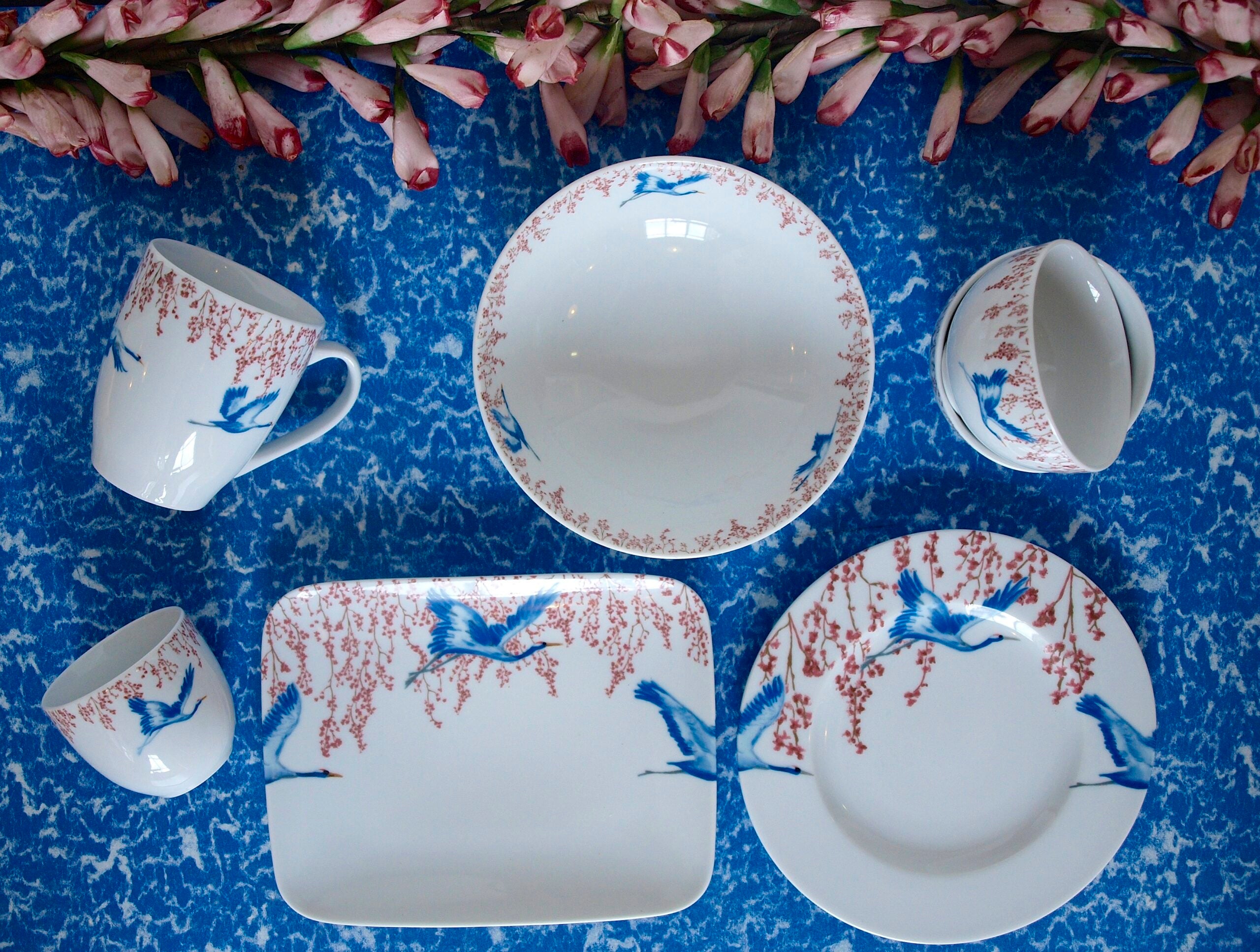 Espressokopjes Cherry Blossom & Lucky Cranes