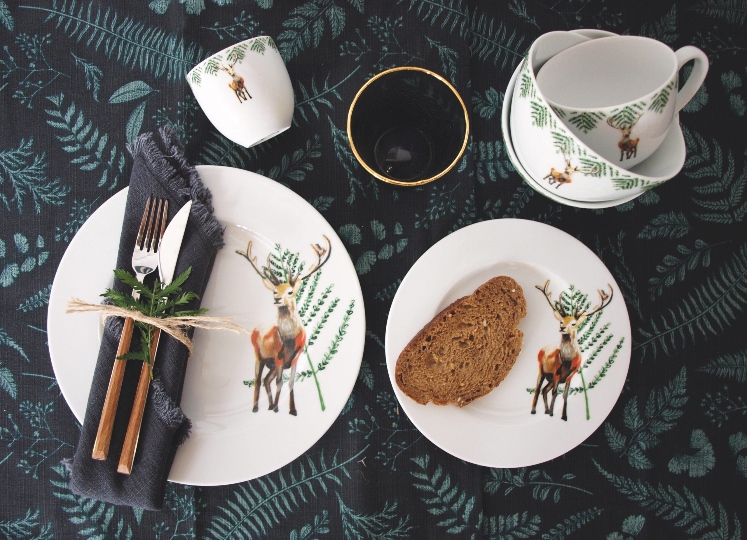 Dinerbord Hert Festive Season