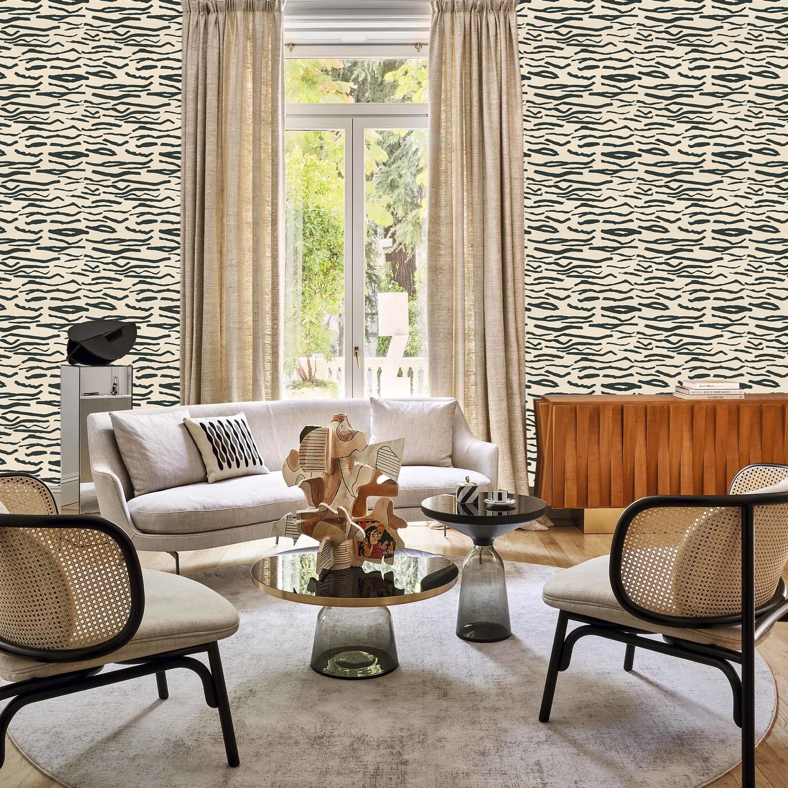 Behang Animal stripes