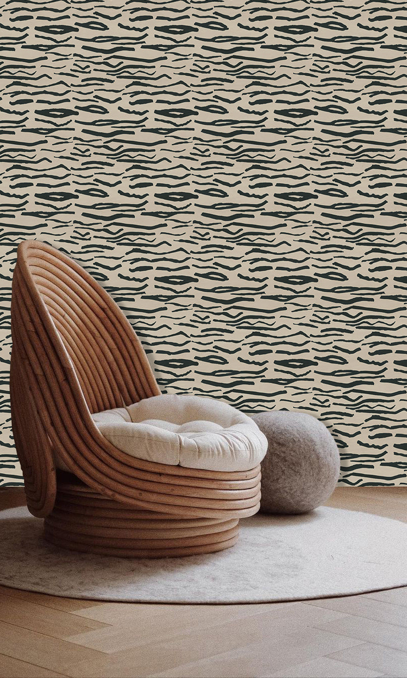 Behang Animal stripes