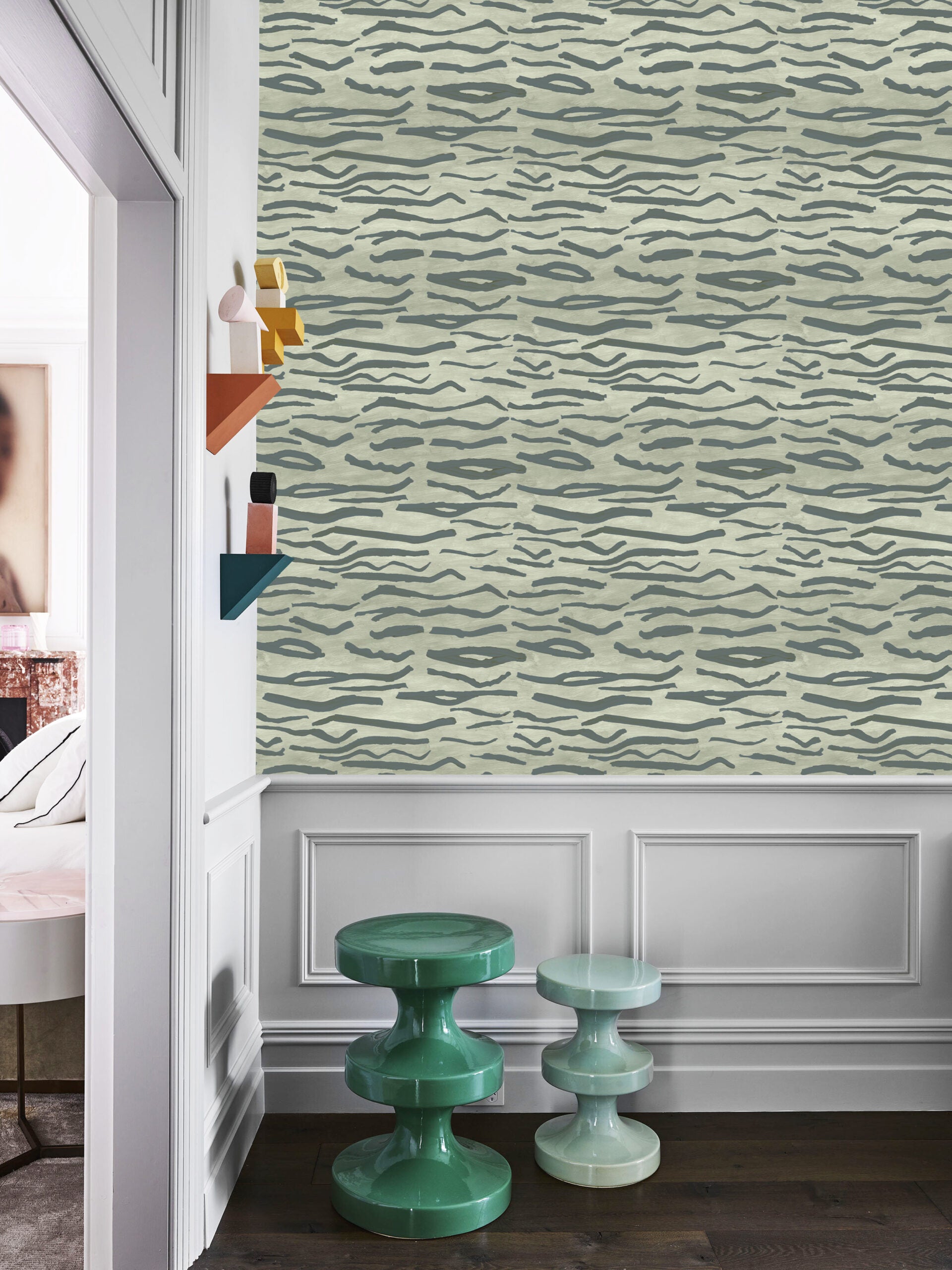 Behang Animal stripes