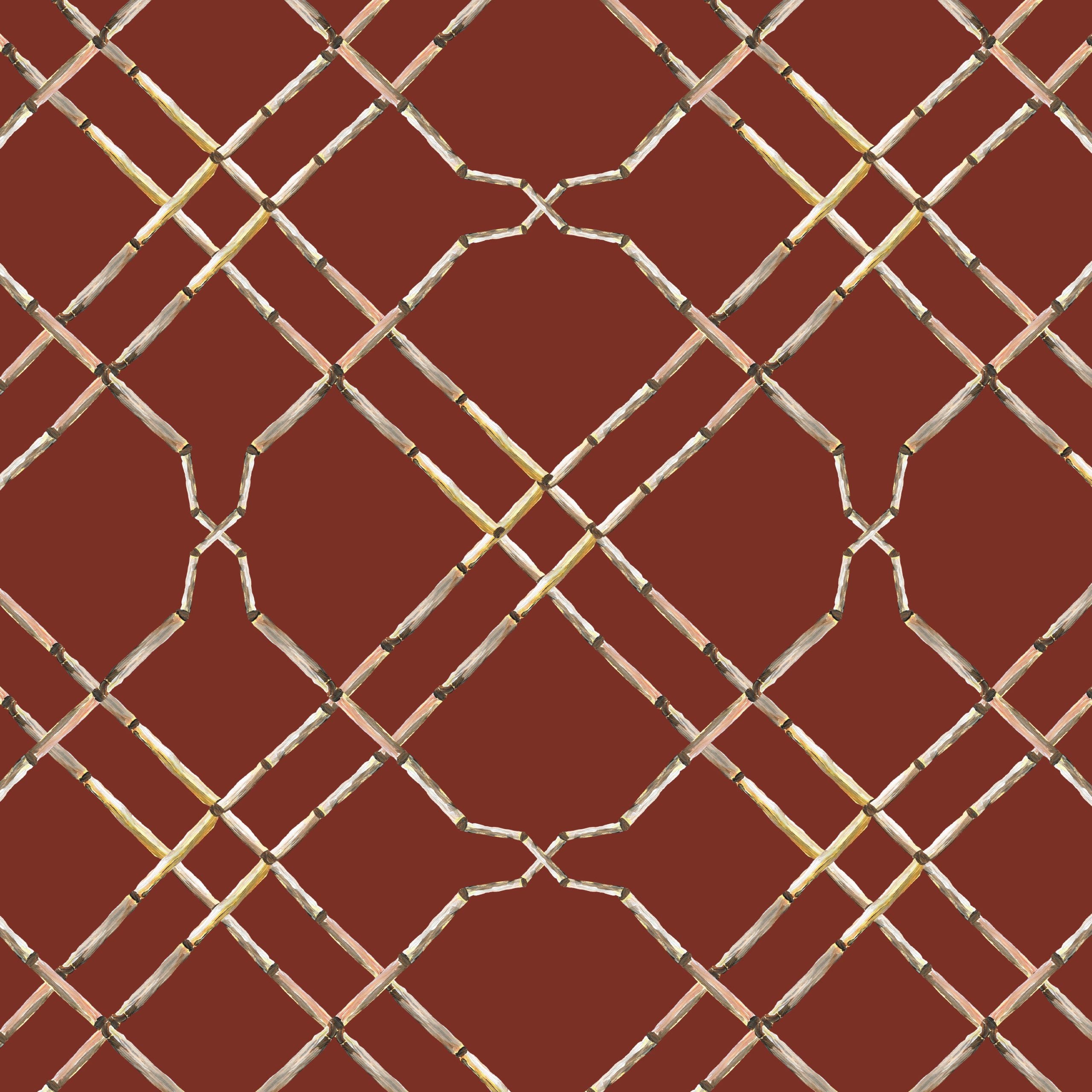 Behang Bamboo Trellis