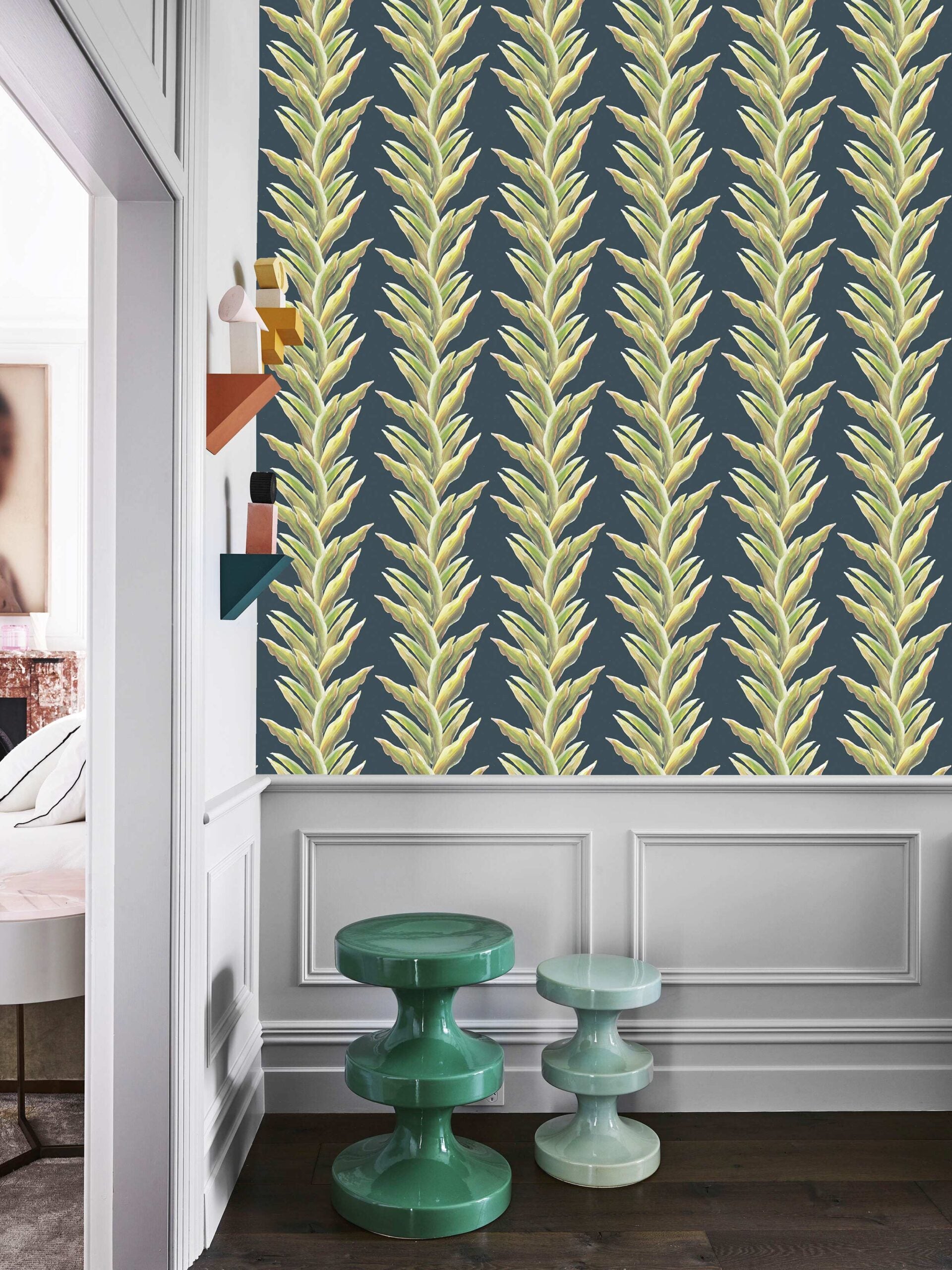 Wallpaper Botanical Garland