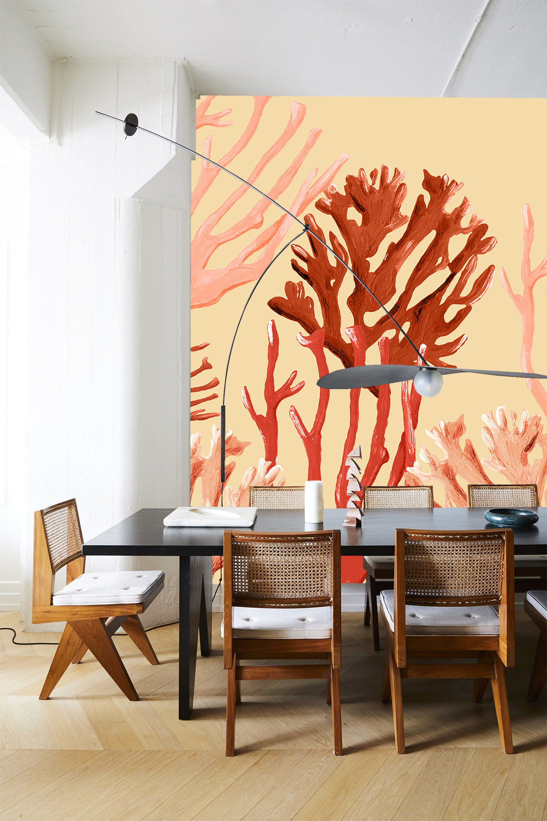 Mural Koraal zalm kleurig Coastal coral salmon
