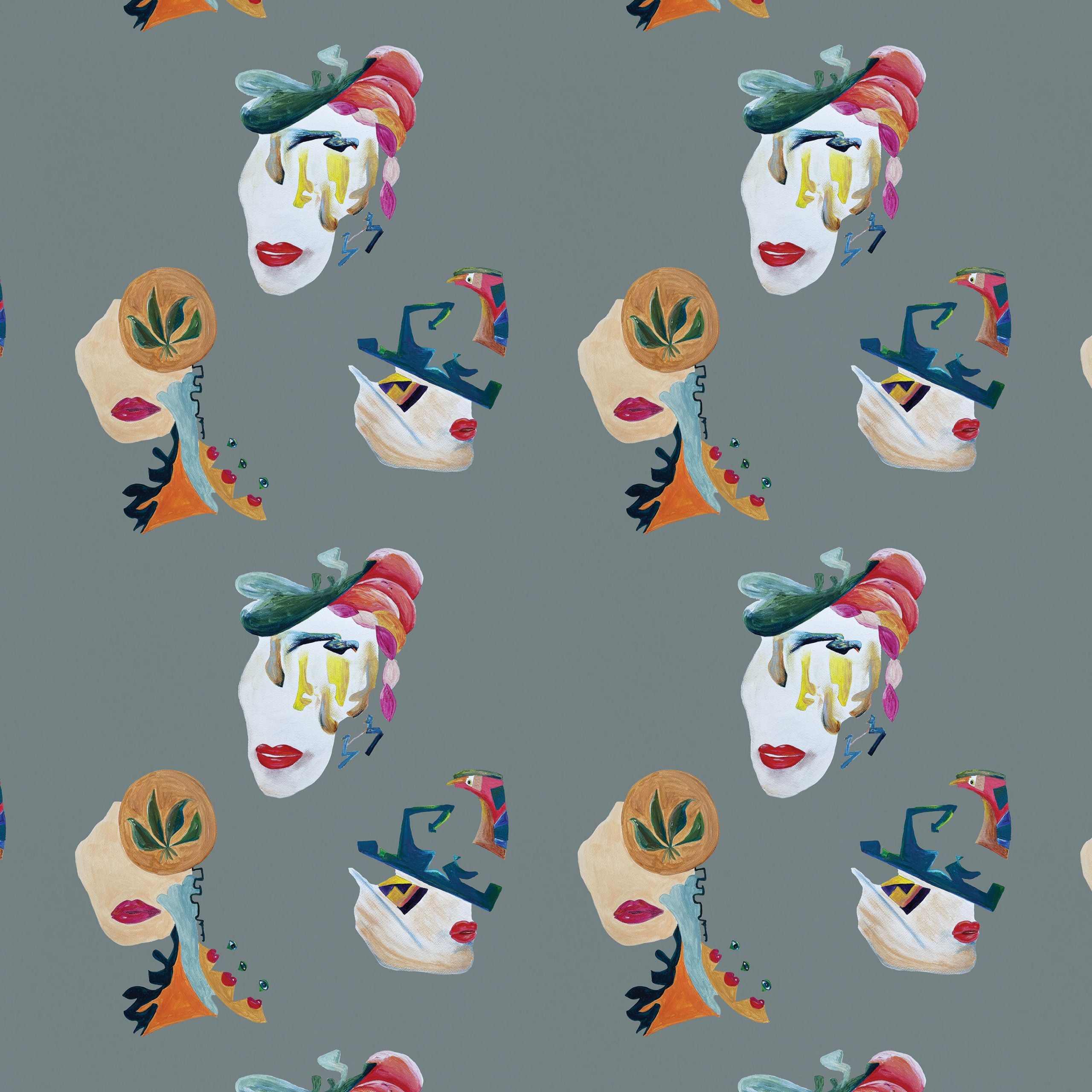 Behang Eclectic portraits