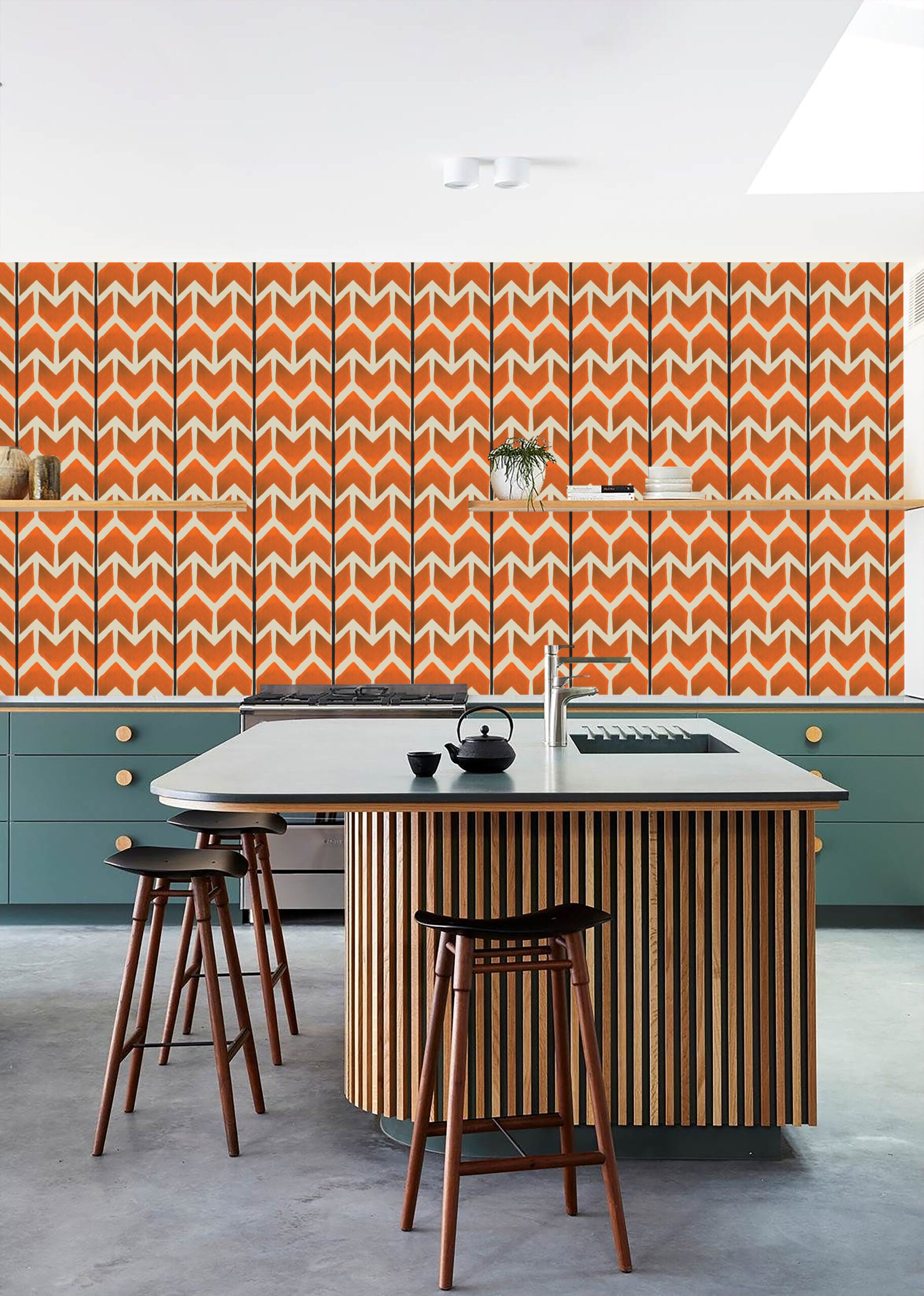 Behang Ikat Arrows