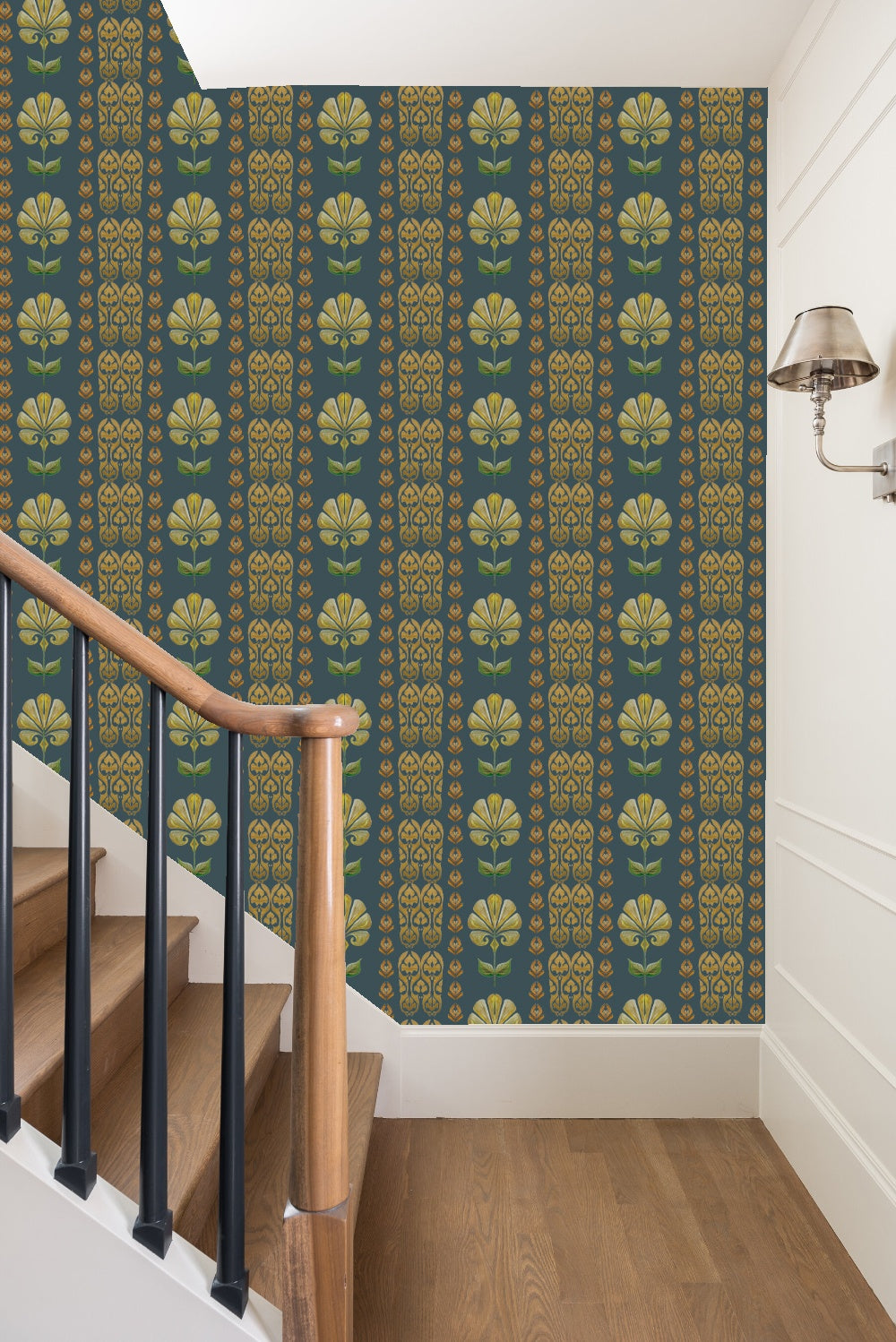 Behang Ikat Flowers