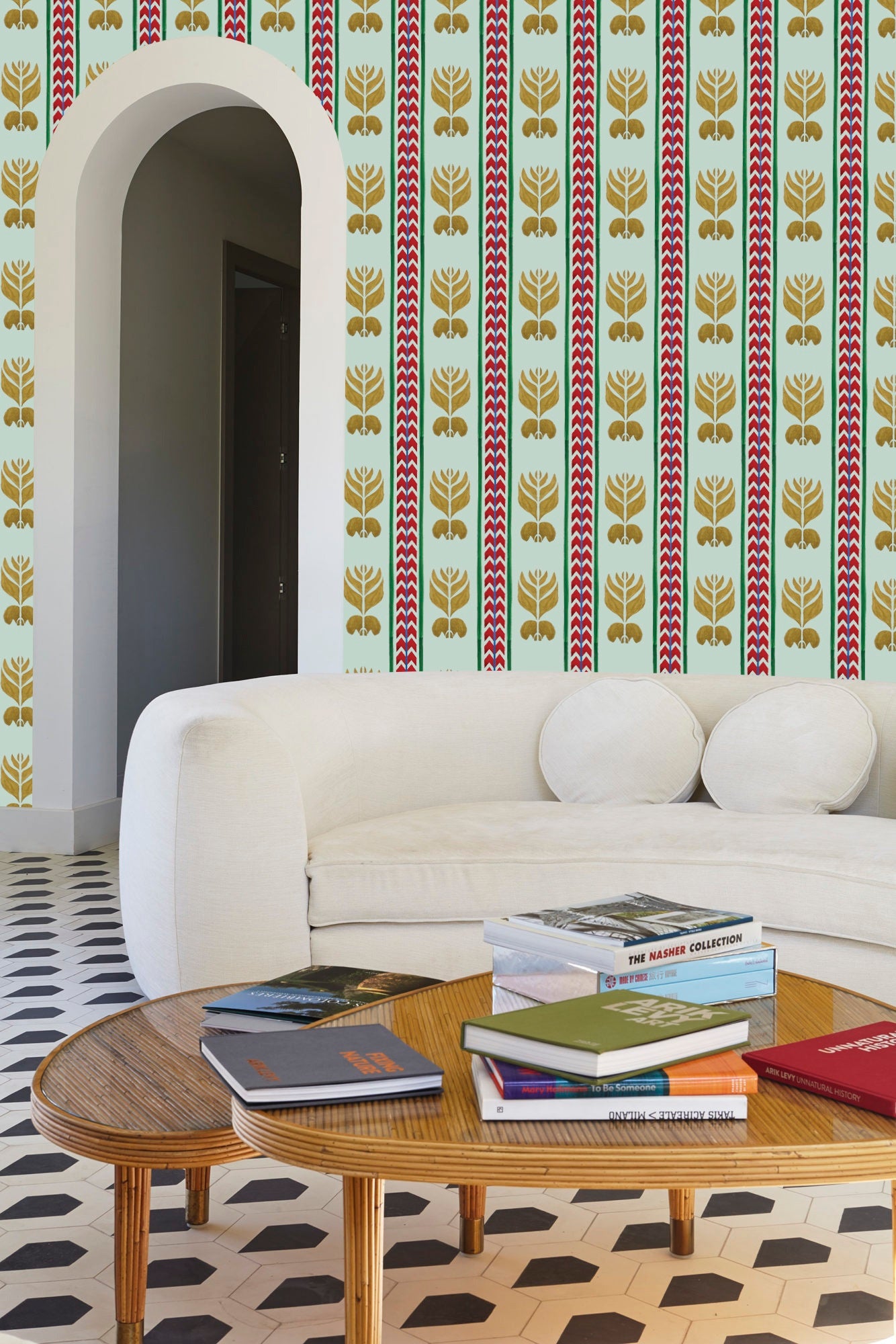 Behang Ikat Stripes
