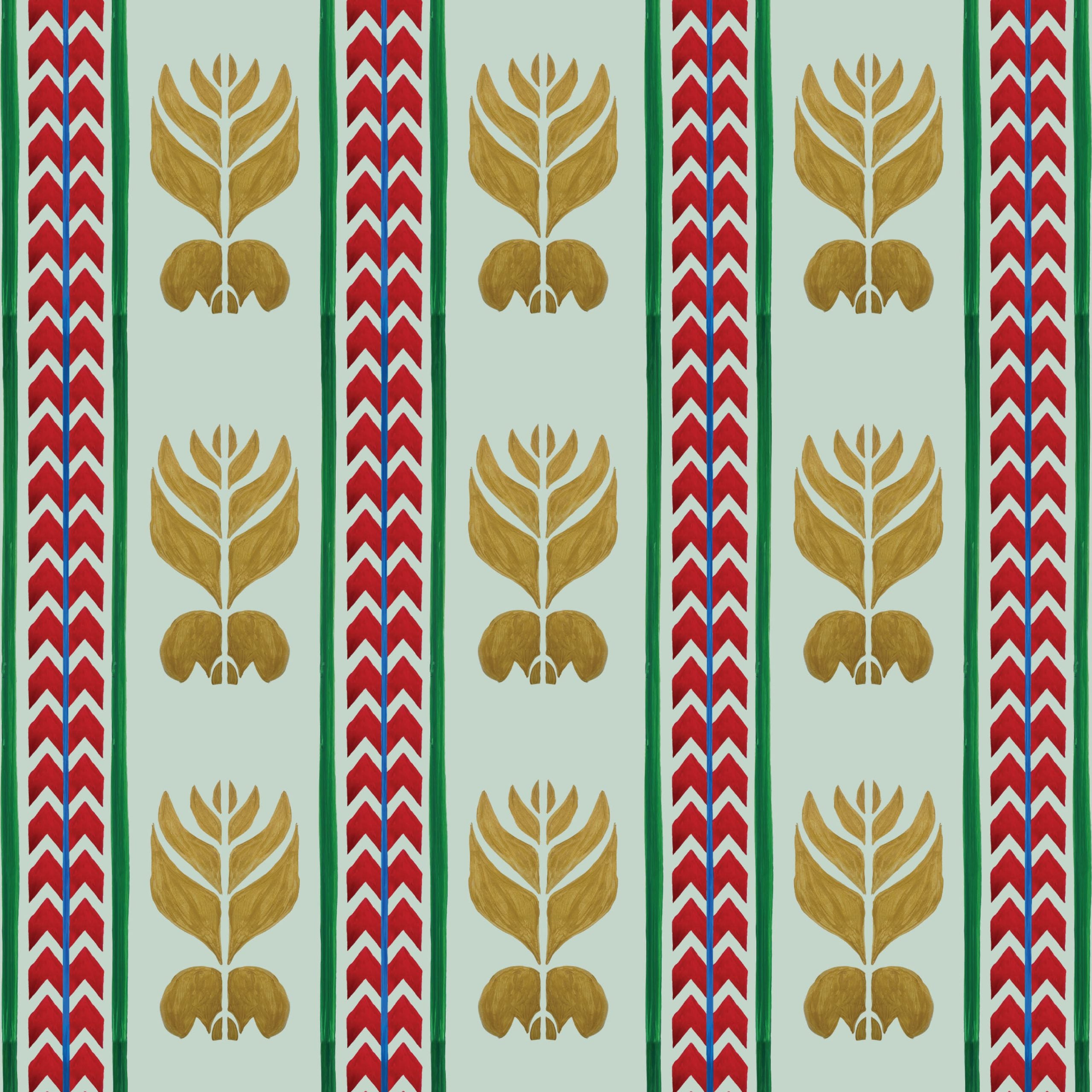 Behang Ikat Stripes