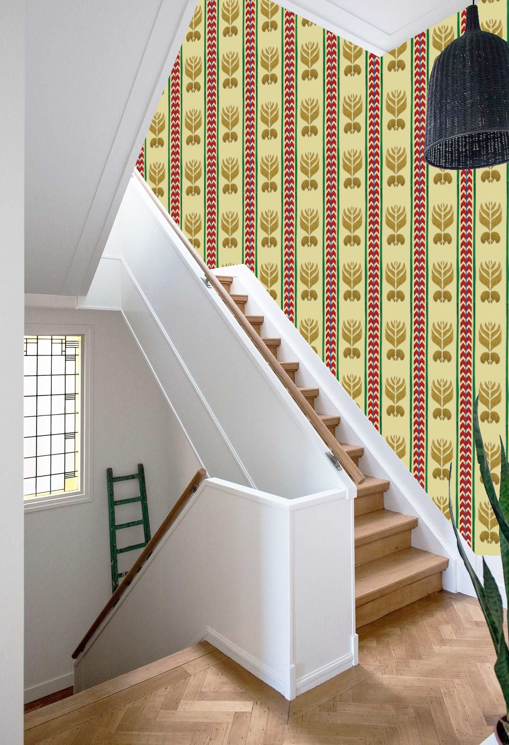 Behang Ikat Stripes