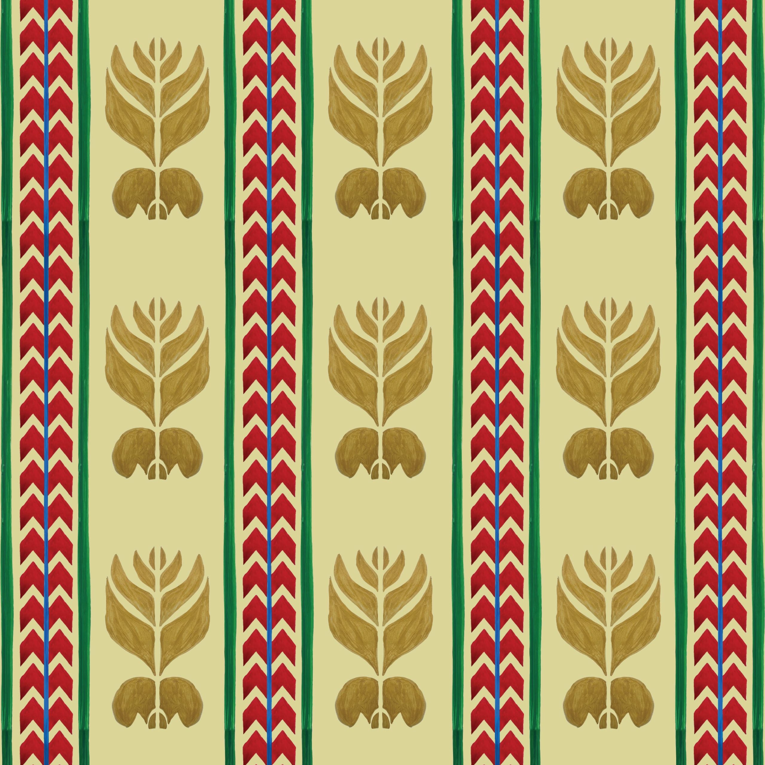Behang Ikat Stripes