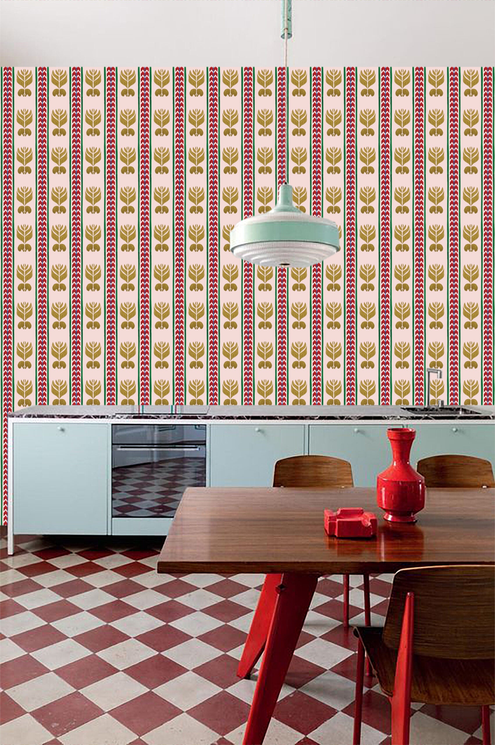 Behang Ikat Stripes