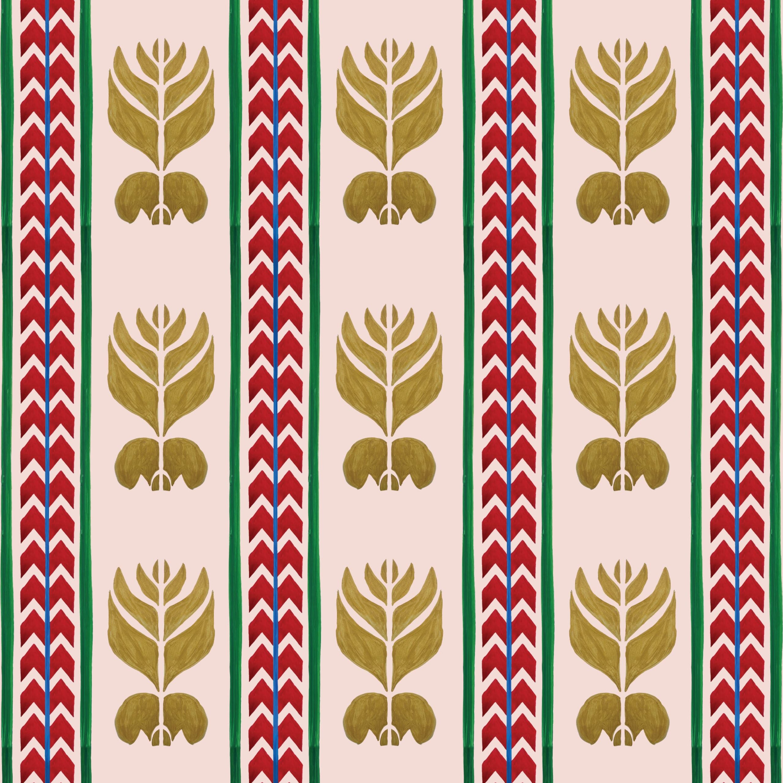 Behang Ikat Stripes