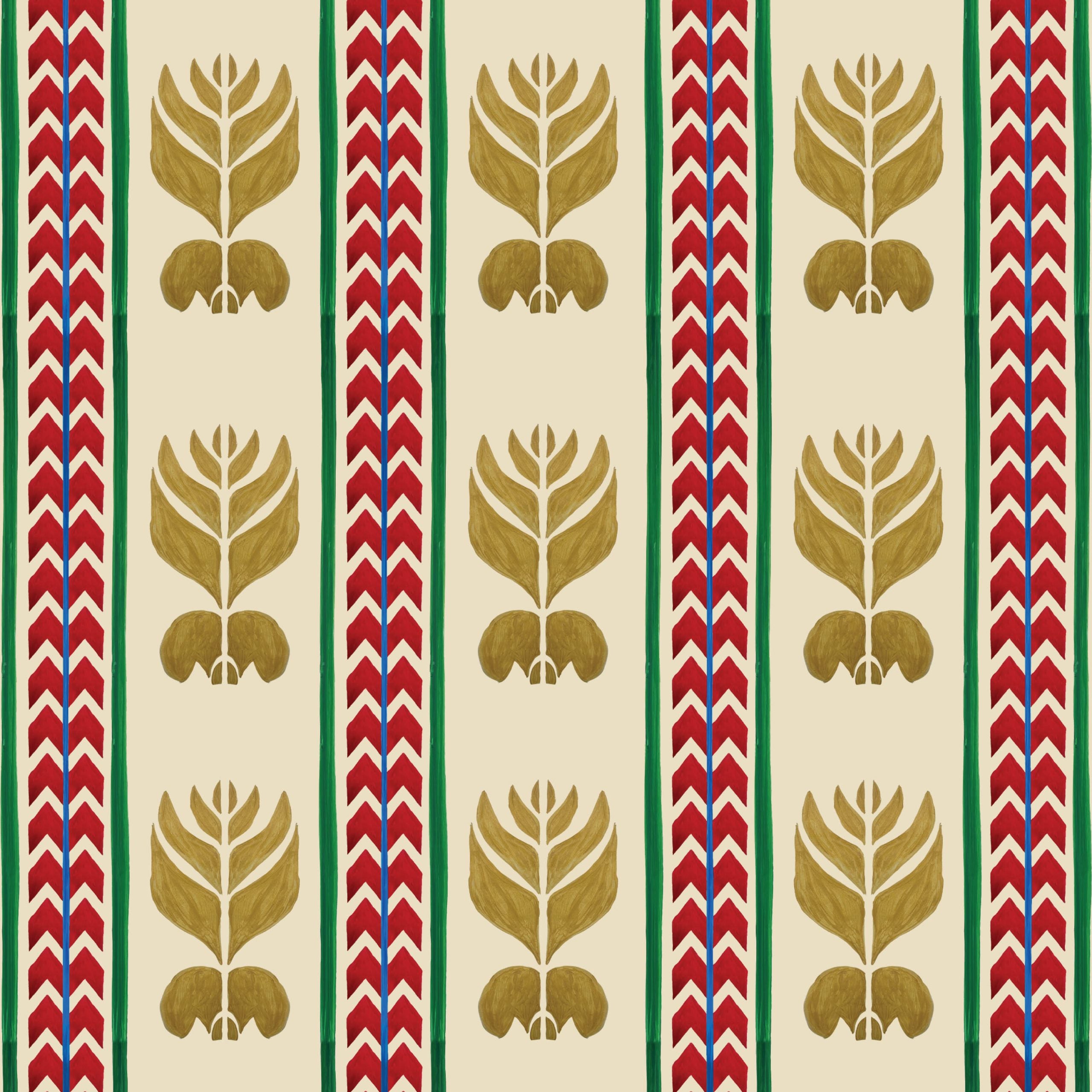 Behang Ikat Stripes