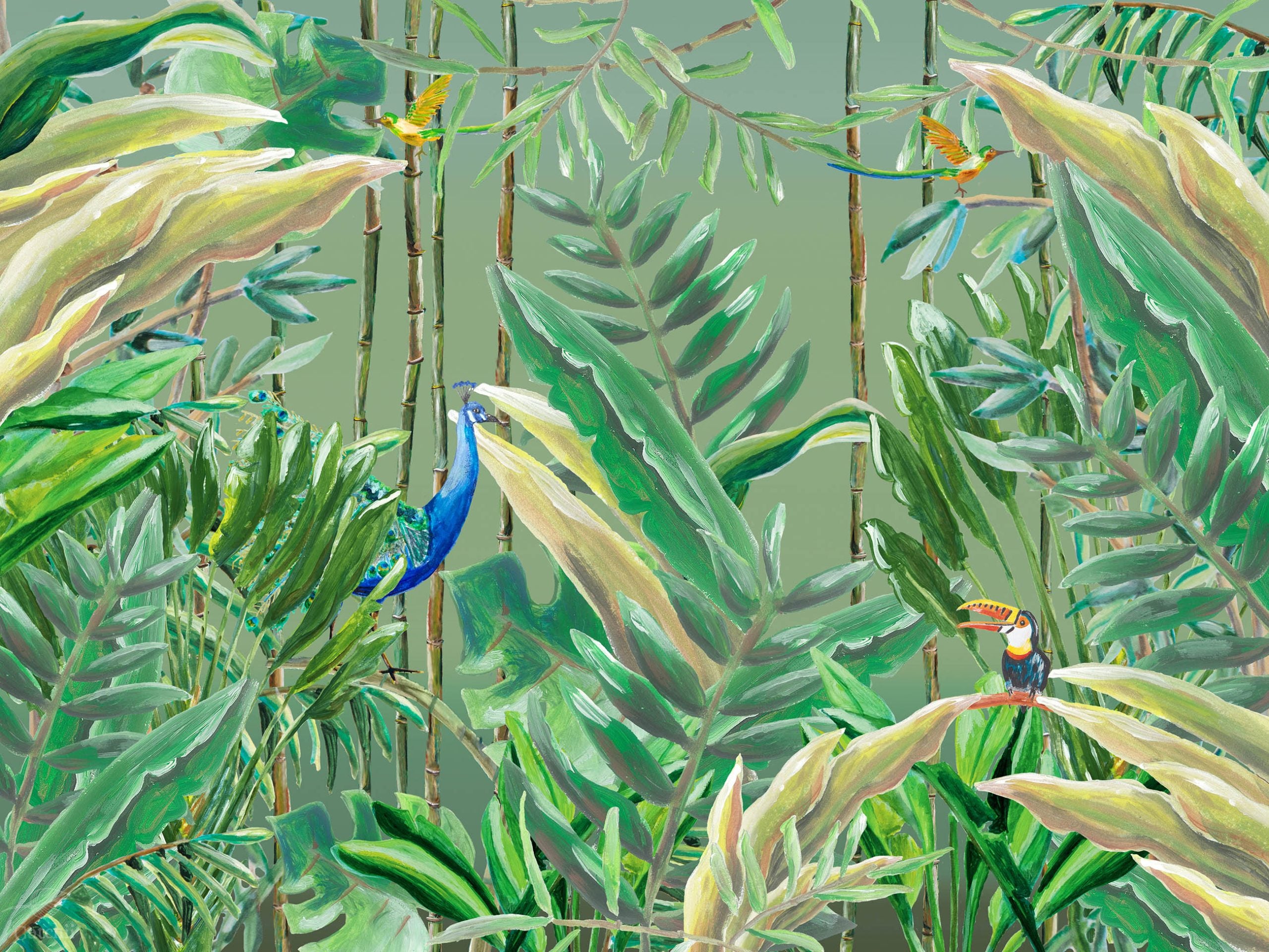 Mural Jungle Bos Jungle Forest