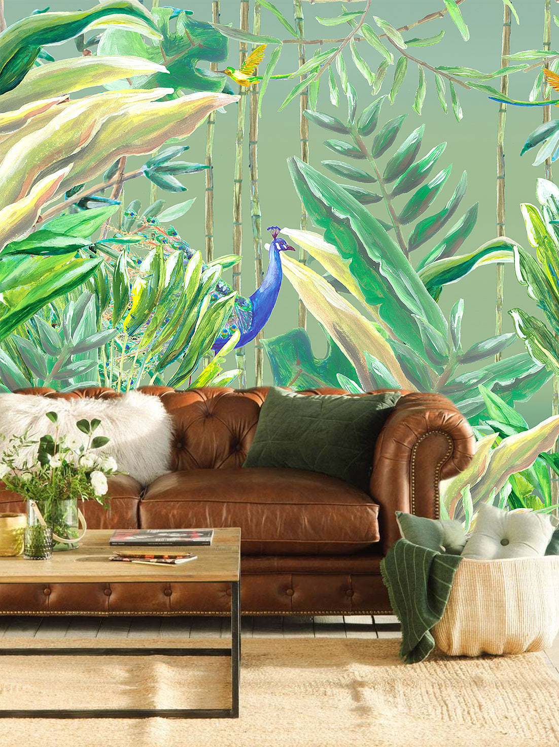 Mural Jungle Bos origineel Jungle Forest