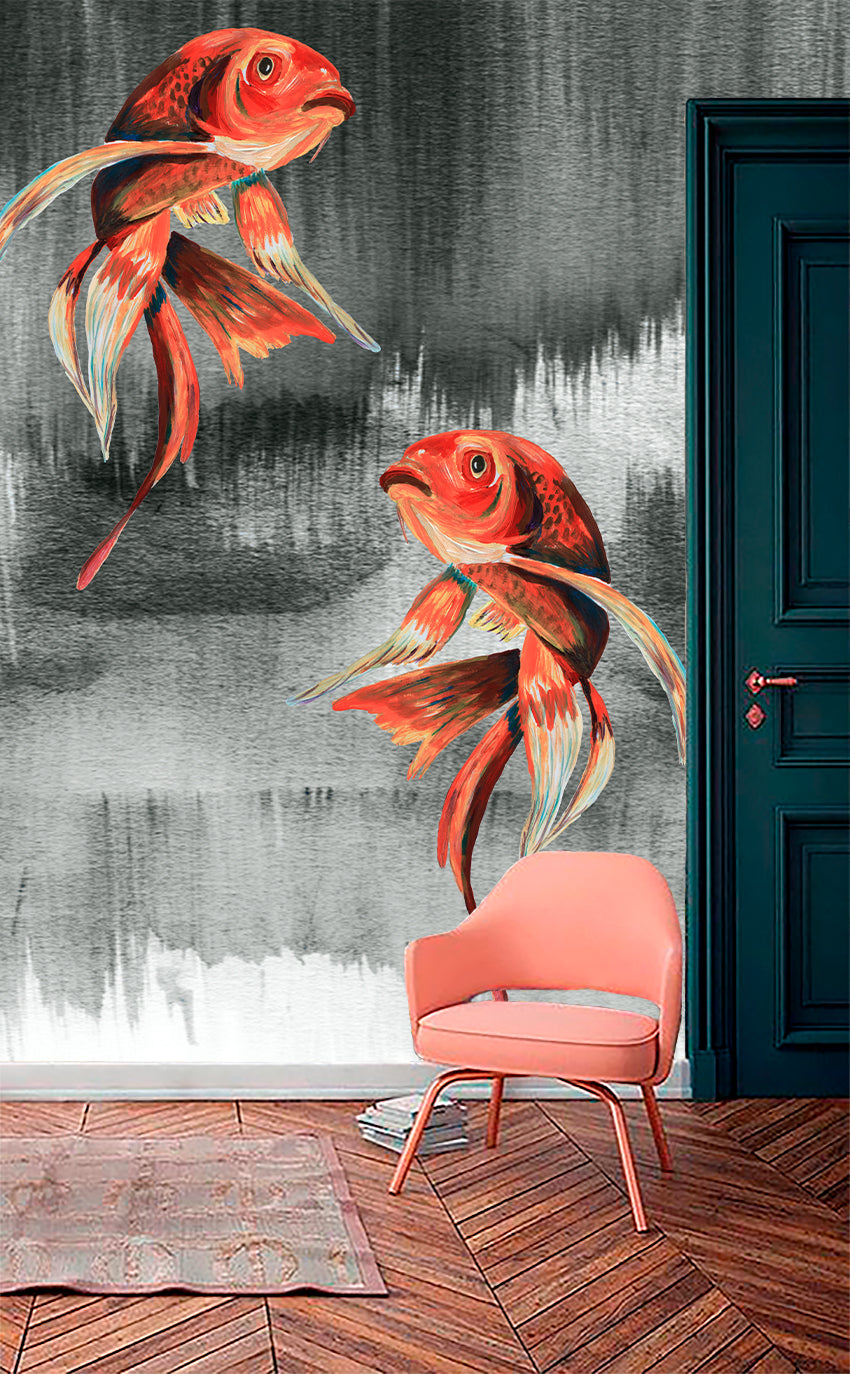 Mural Koi Fish Art