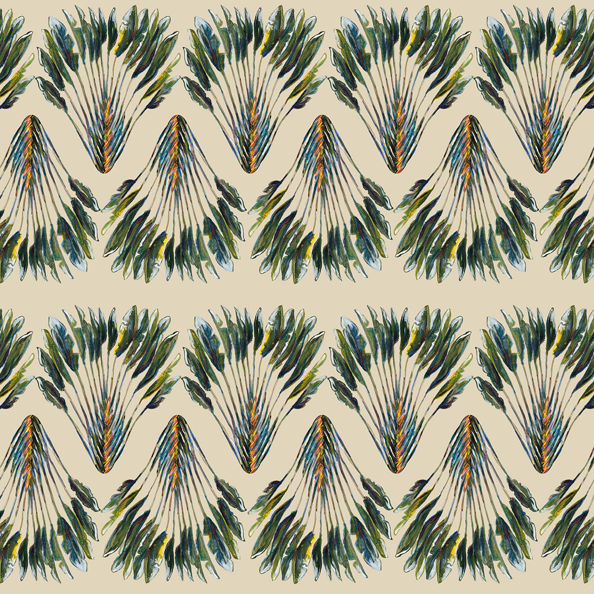 Behang Madagascar Travellers Wavy Palm