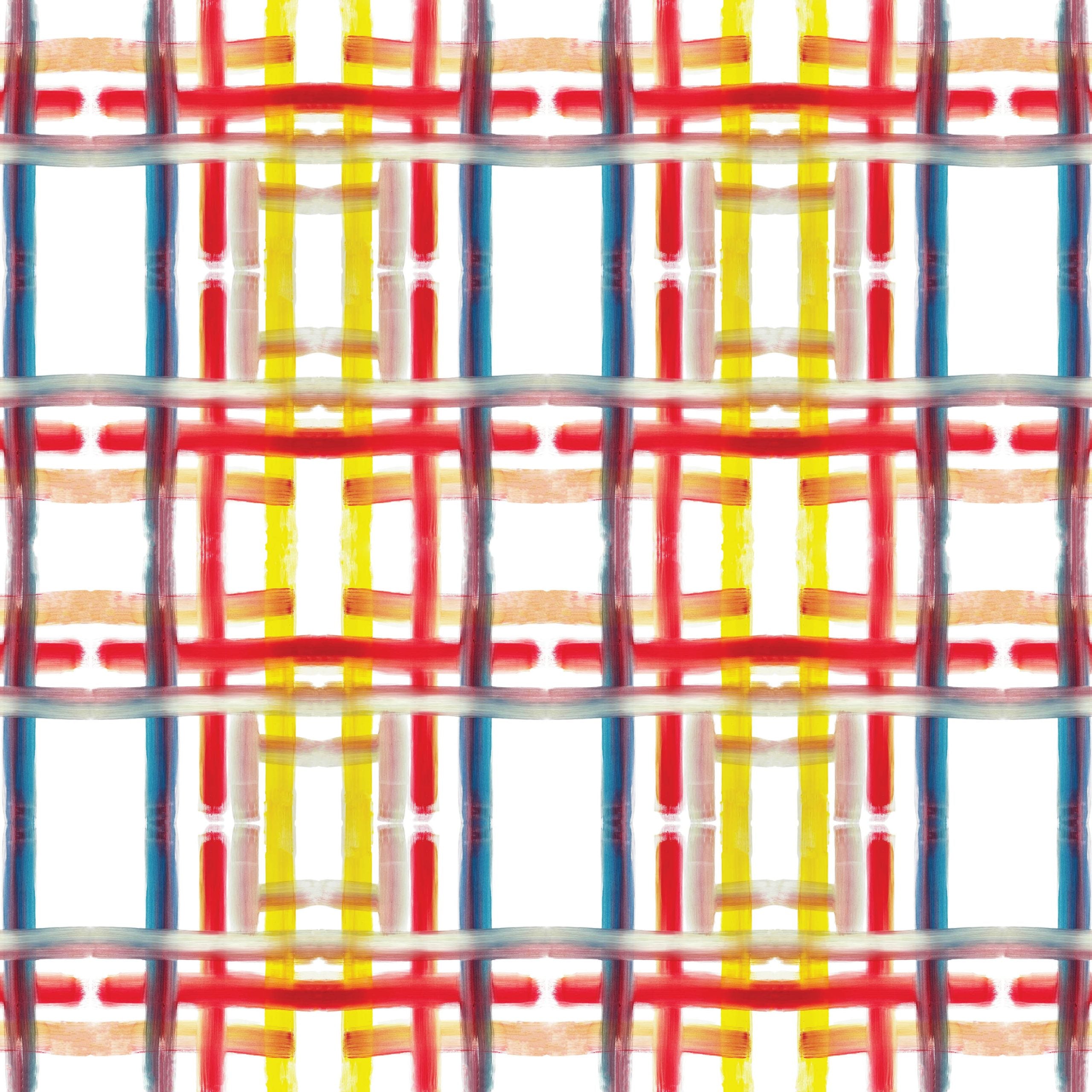 Mondrian Stripes Wallpaper