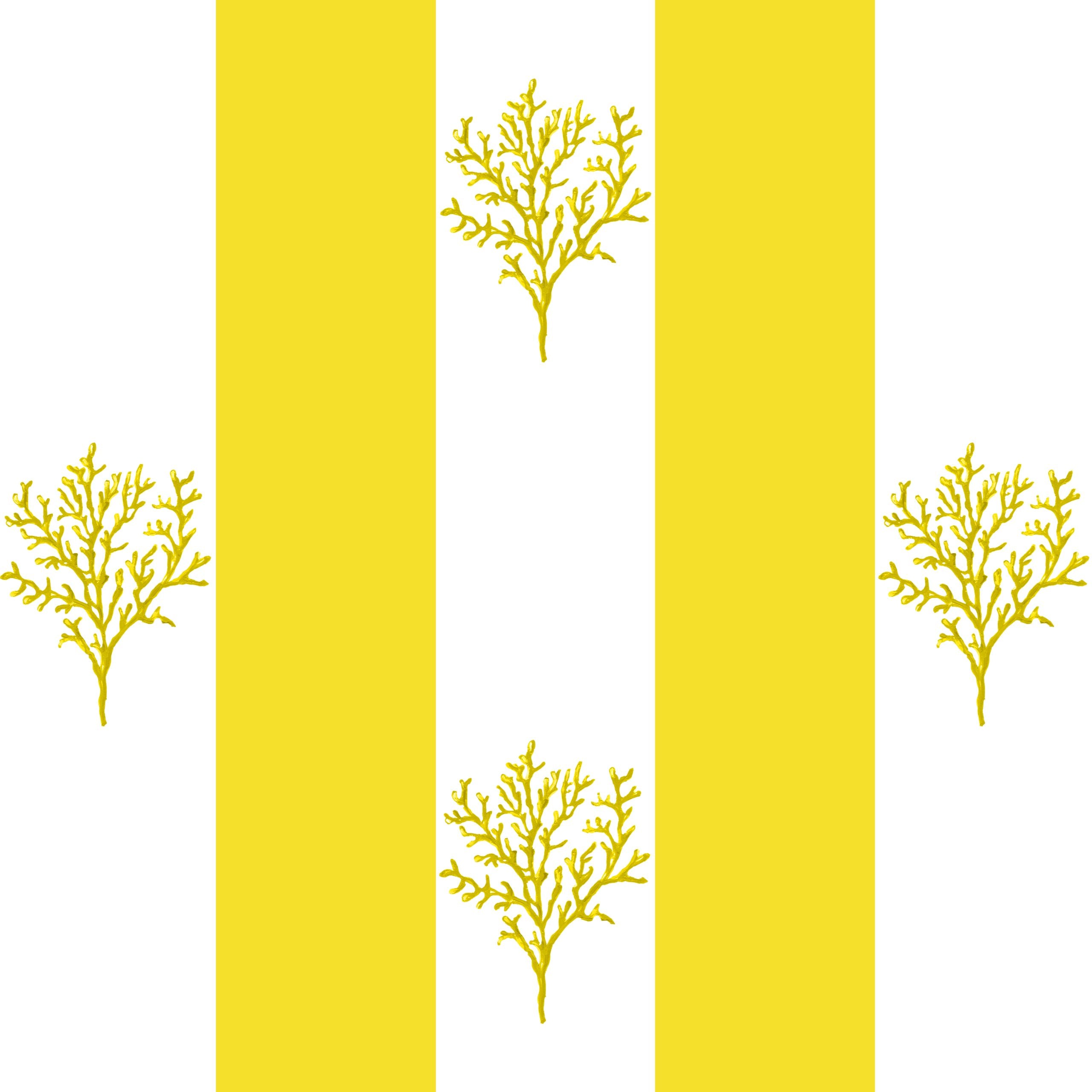 Behang Navy Coral Stripes