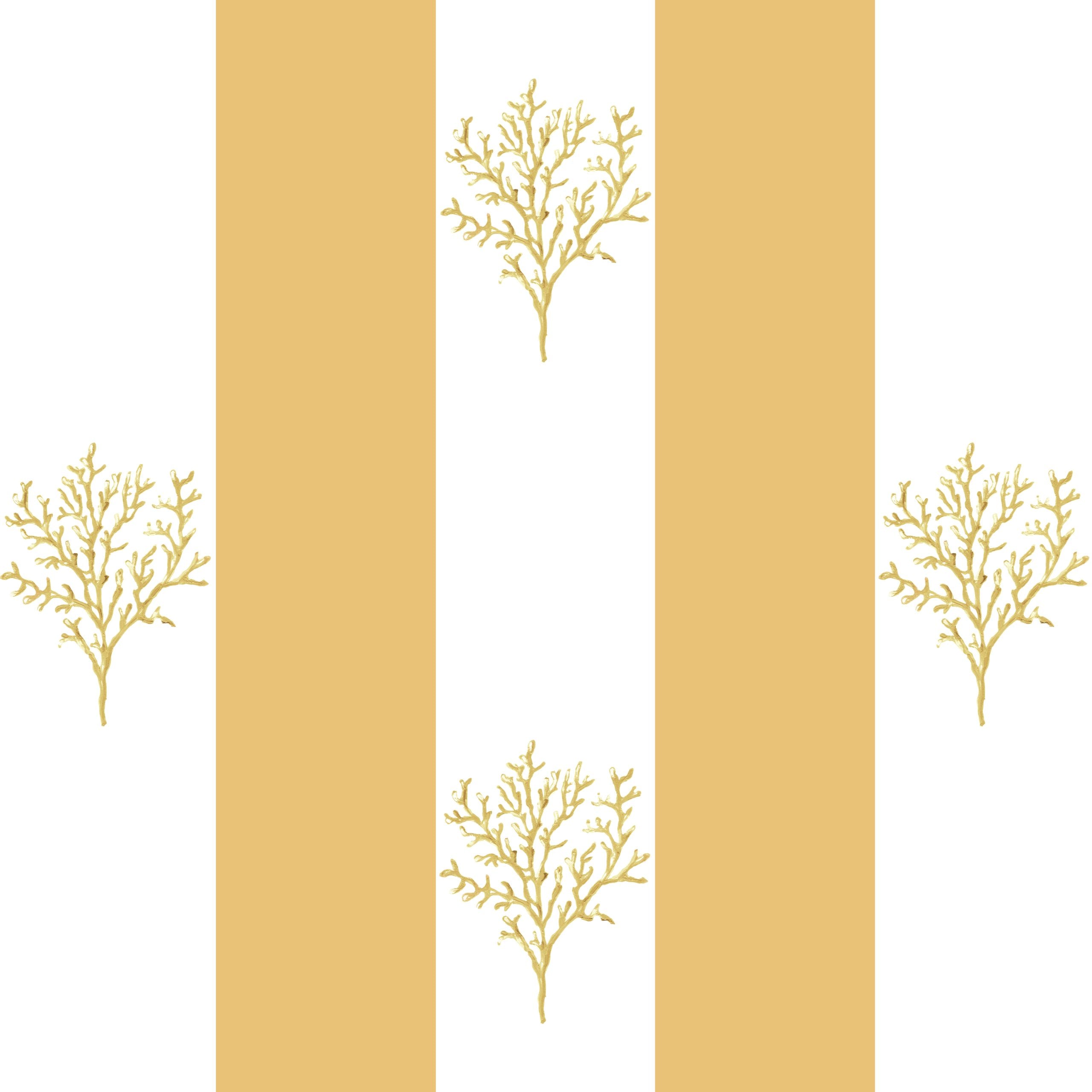 Behang Navy Coral Stripes