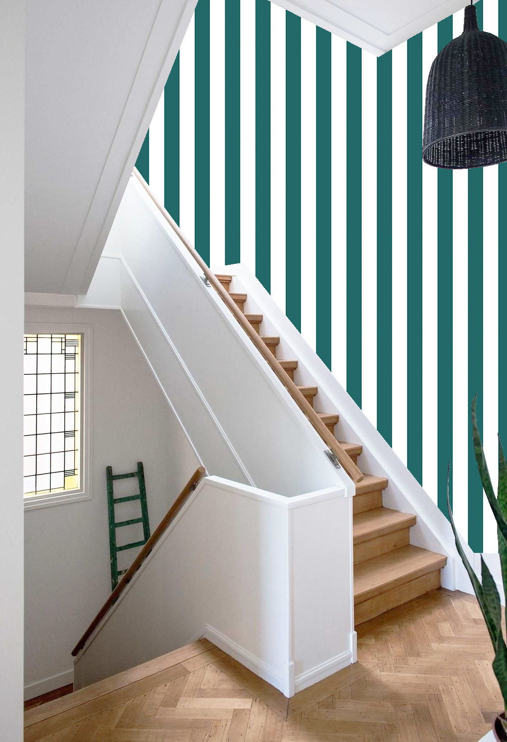 Behang Navy Stripes