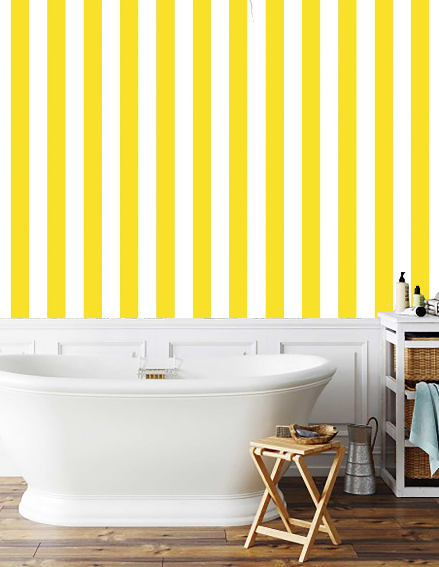 Behang Navy Stripes