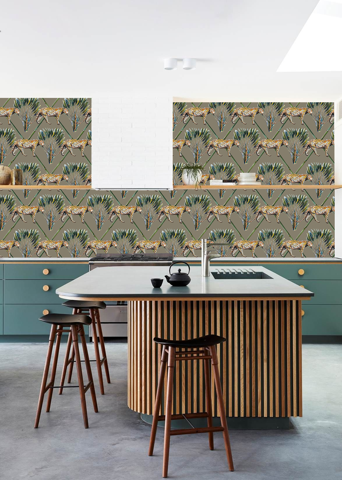 Behang Panter Palm