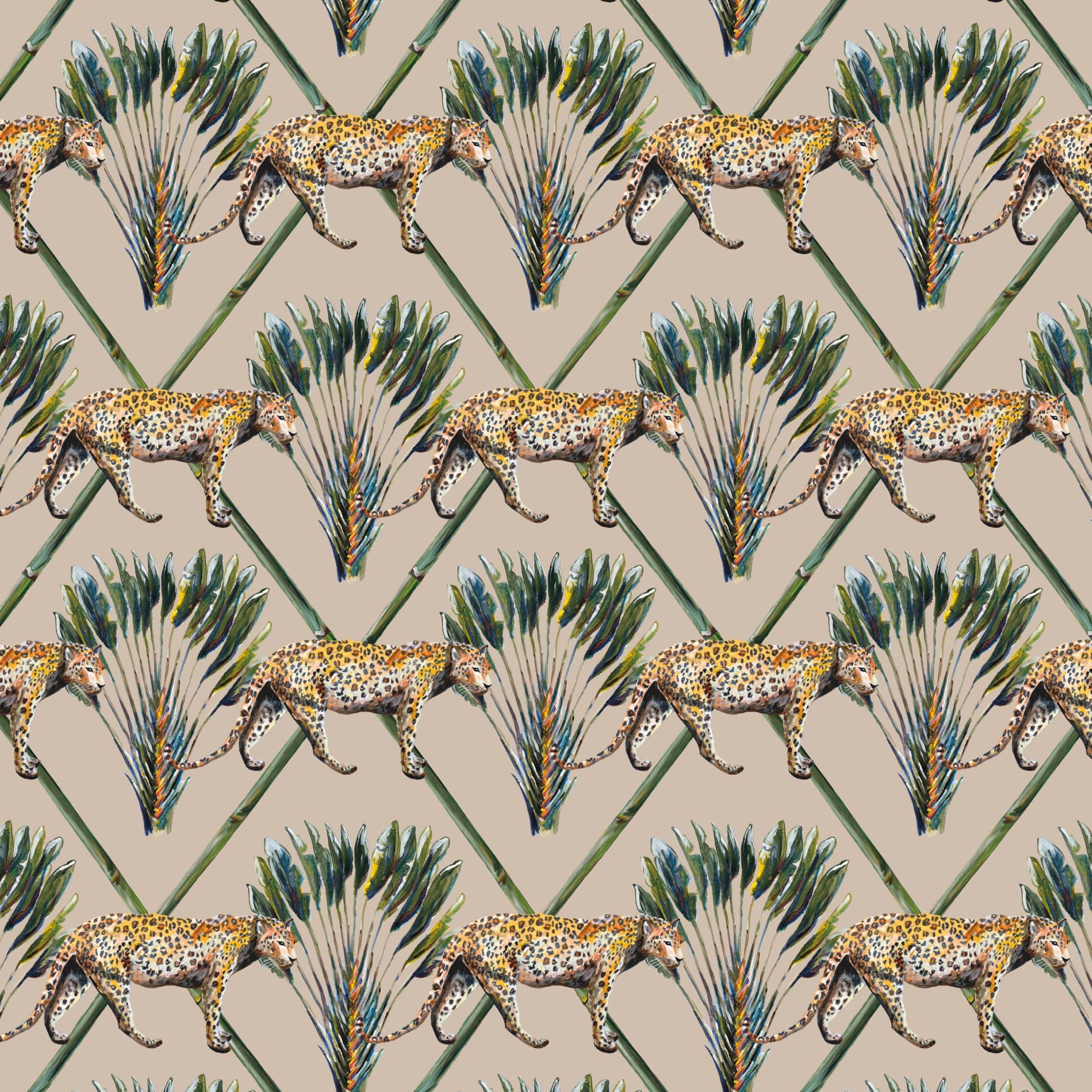 Behang Panter Palm