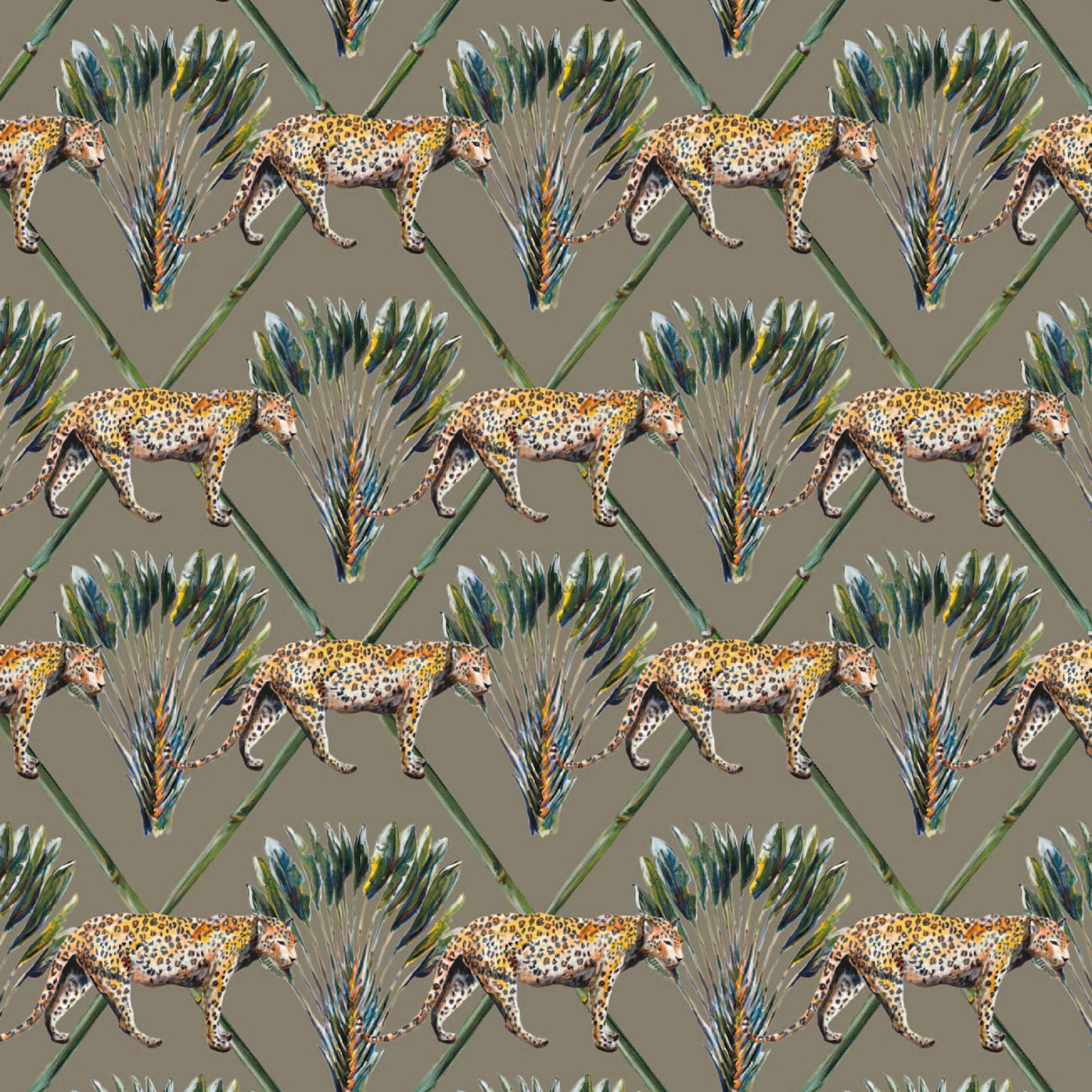 Behang Panter Palm