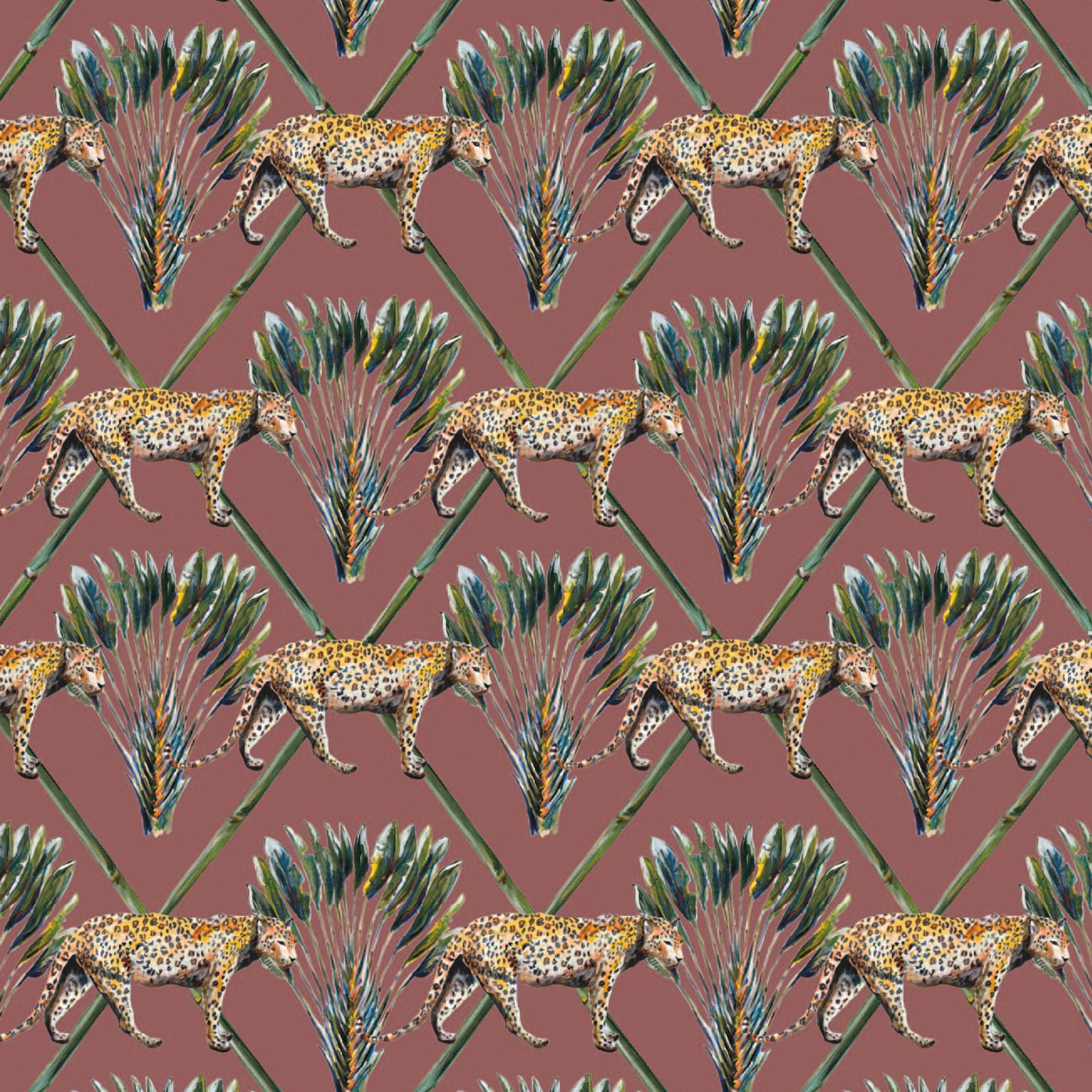 Behang Panter Palm